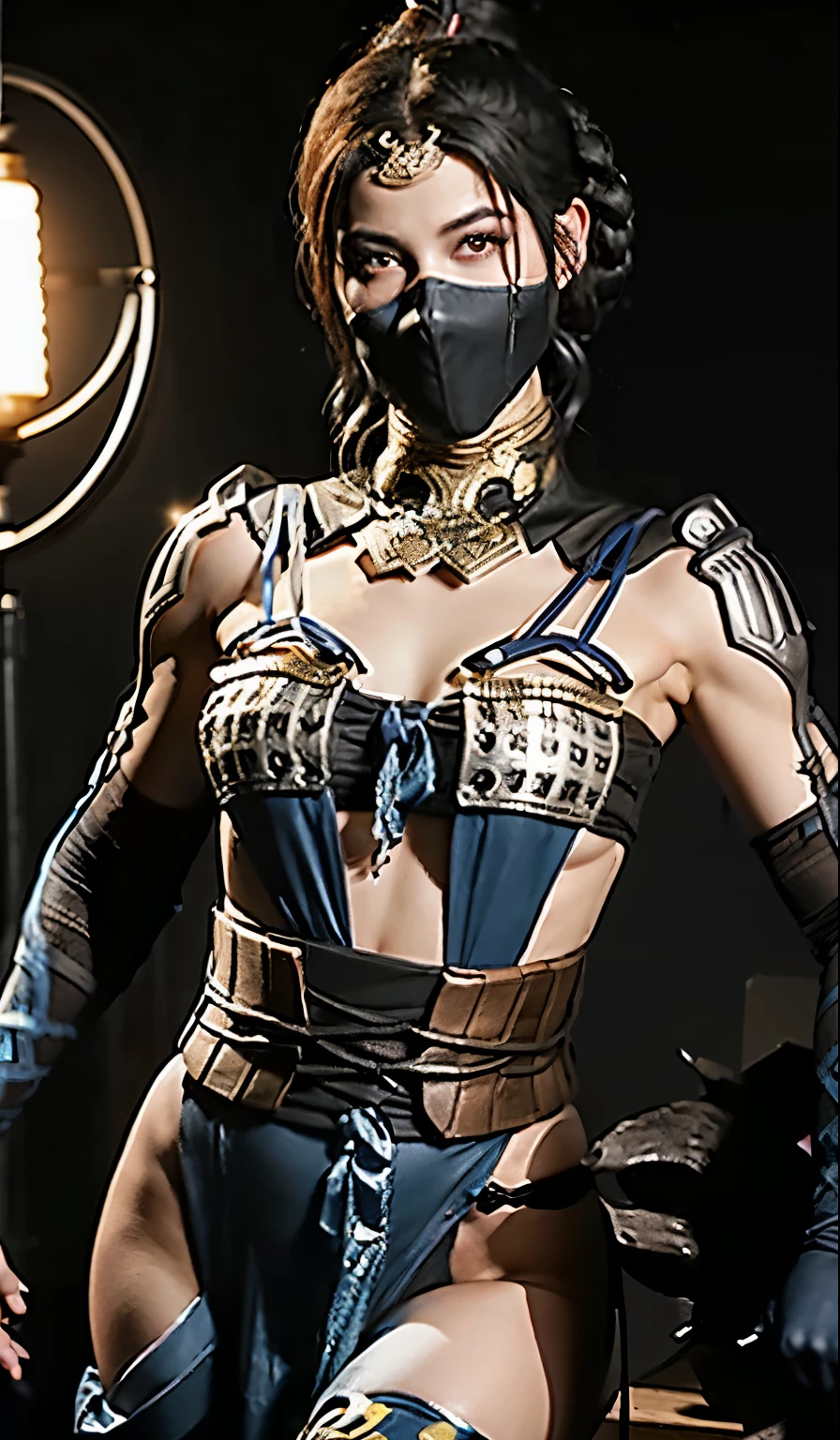 (Foto de alta qualidade, ultra realista, 8k, personagem do jogo MORTAL KOMBAT), Mileena super bela com seu traje roxo, foto tirada de perto, normal hands, dedos detalhados, obra-prima, (realista 8k, foto-realista: 1.37), realista detalhado, 1girl, cabelo longo:1.5, cabelo preto:1.2, olhos vermelhos:1.5, erotic, semi nua, olhos brilhanteortal kombat mileena)), ninja, armas, kimono, vestido de guerreira ,((mortal kombat)), seios longos grandes, mamas gigantes aparecendo, pose de luta, olhar sereno, templo, meditation, Ninja Mask, cobri sua boca, eyes to the sky, pelos pubianos saindo da calcinha, nudes, xota, micro calcinha enfiado nas partes intimas, pornografia, demonic mask, reflection, o fundo mostra a luz da lua, lua, flor de cerejeira, espadas, corpo quente erotico