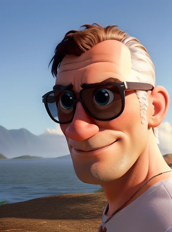 Disney Style Image (Pixar) making him into a muscular eagle