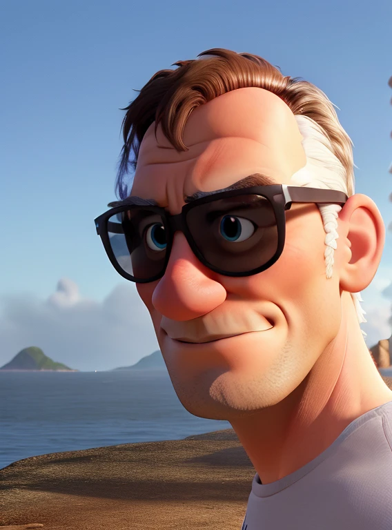 Disney Style Image (Pixar) making him into a muscular eagle