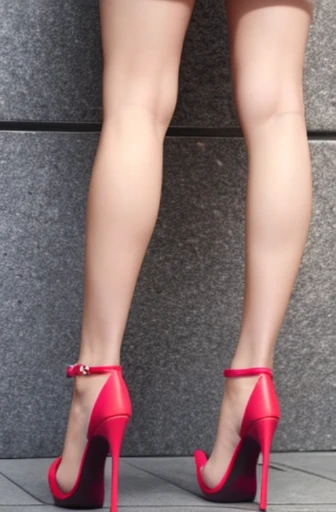 Legs, wearing stiletto heels, legs view