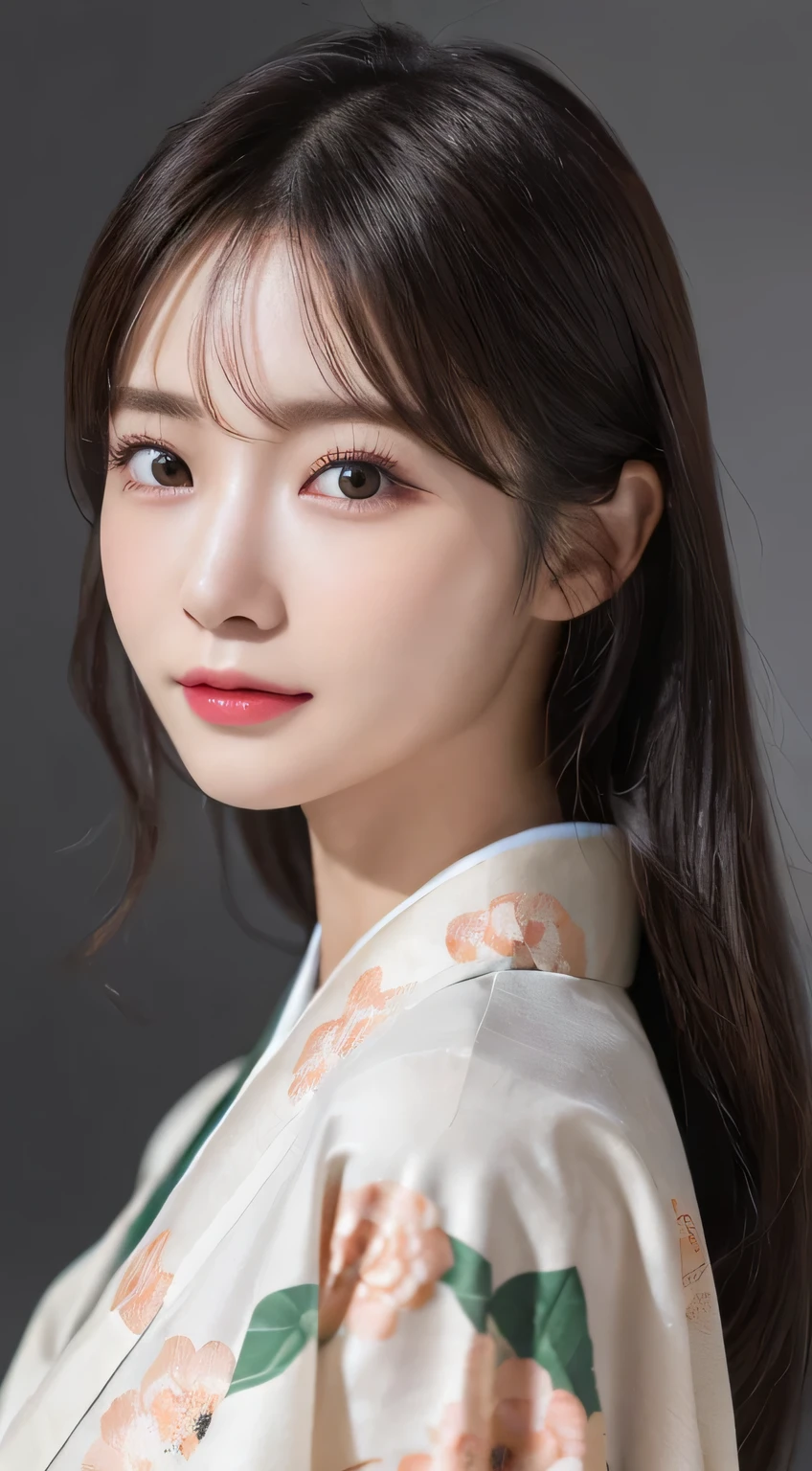 (Wear the kimono correctly,age19,no-makeup)、(top-quality,masterpiece:1.3,超A high resolution,),(ultra-detailliert,Caustics),(Photorealsitic:1.4,RAW shooting),Ultra-realistic capture,A highly detailed,high-definition16Kfor human skin、 Skin texture is natural、The skin looks healthy with an even tone、 Use natural light and color、 Anatomically correct、One Woman,japanes,,kawaii,A dark-haired,Middle hair,(depth of fields、chromatic abberation、Wide range of lighting、Natural Shading)