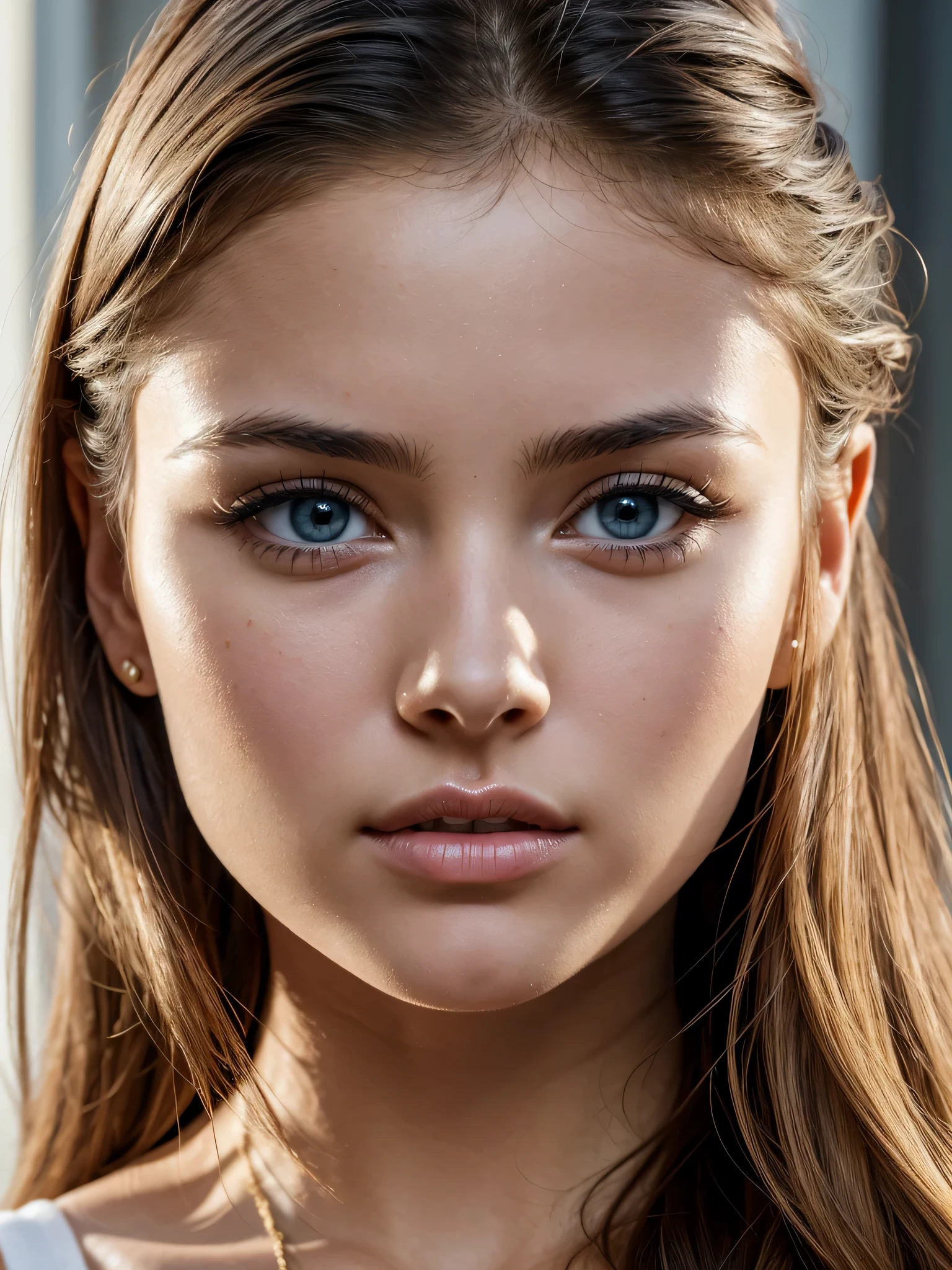 Masterpiece, Realistic, 8K, ultra_detailed detailed, very_detailed_facial_features, very_beautiful, young_Aimee_Carrero_with_blue_eyes_and_blonde_hair young_Nina_Dobrev_with_blue_eyes_and_blonde_hair, extremely_cute very_cute adorable_cute, extremely_beautiful most_beautiful_young_girl_in_history, short_face small_face, small_eyebrows round_eyebrows, closed_lips