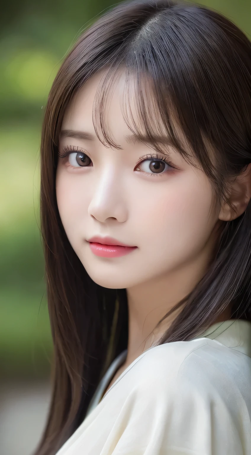 (Kimono,age19,no-makeup)、(top-quality,​masterpiece:1.3,超A high resolution,),(ultra-detailliert,Caustics),(Photorealsitic:1.4,RAW shooting),Ultra-realistic capture,A highly detailed,high-definition16Kfor human skin、 Skin texture is natural、The skin looks healthy with an even tone、 Use natural light and color、 Anatomically correct、One Woman,japanes,,kawaii,A dark-haired,Middle hair,(depth of fields、chromatic abberation、Wide range of lighting、Natural Shading)