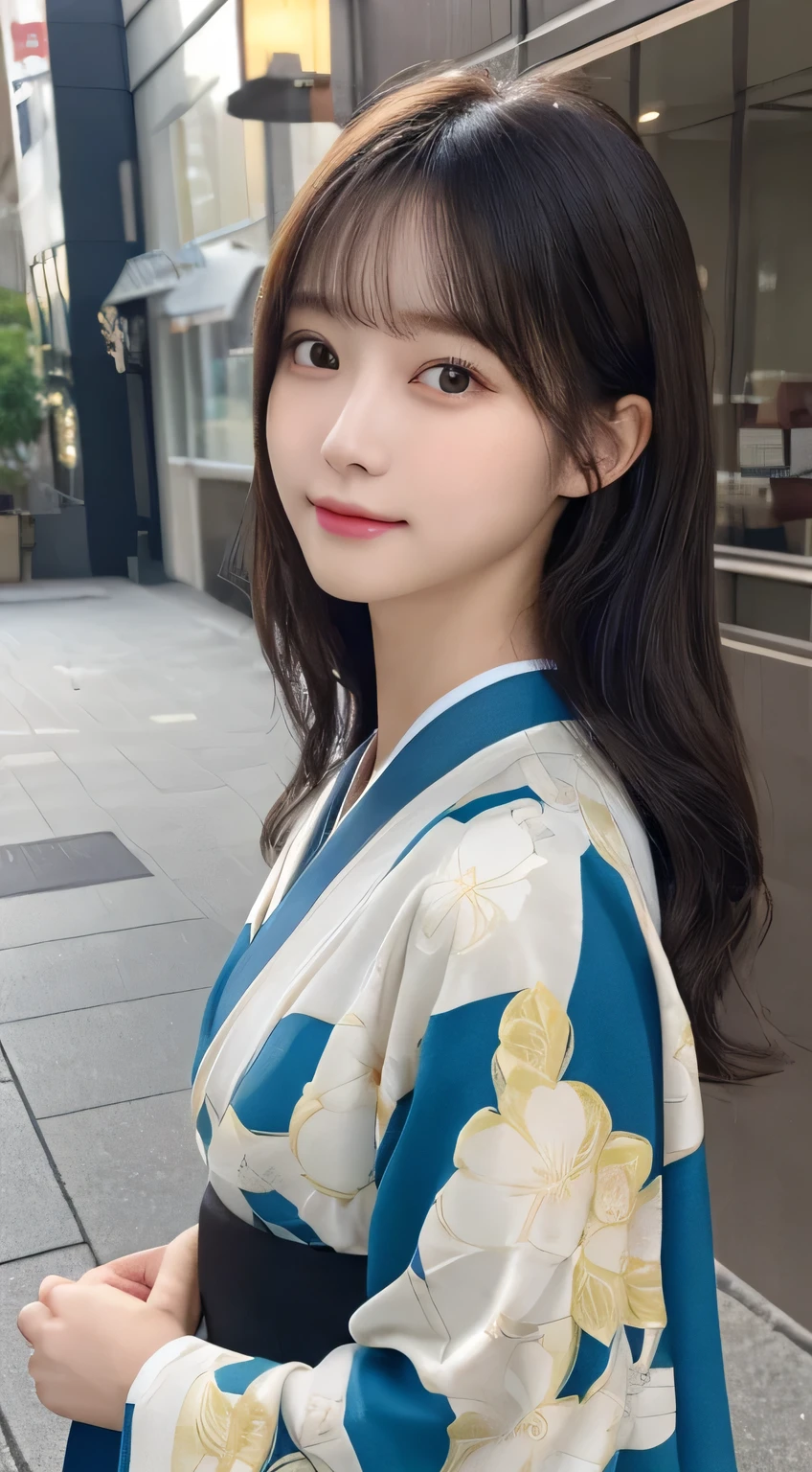 (Wear the kimono correctly,age19,no-makeup)、(top-quality,masterpiece:1.3,超A high resolution,),(ultra-detailliert,Caustics),(Photorealsitic:1.4,RAW shooting),Ultra-realistic capture,A highly detailed,high-definition16Kfor human skin、 Skin texture is natural、The skin looks healthy with an even tone、 Use natural light and color、 Anatomically correct、One Woman,japanes,,kawaii,A dark-haired,Middle hair,(depth of fields、chromatic abberation、Wide range of lighting、Natural Shading)