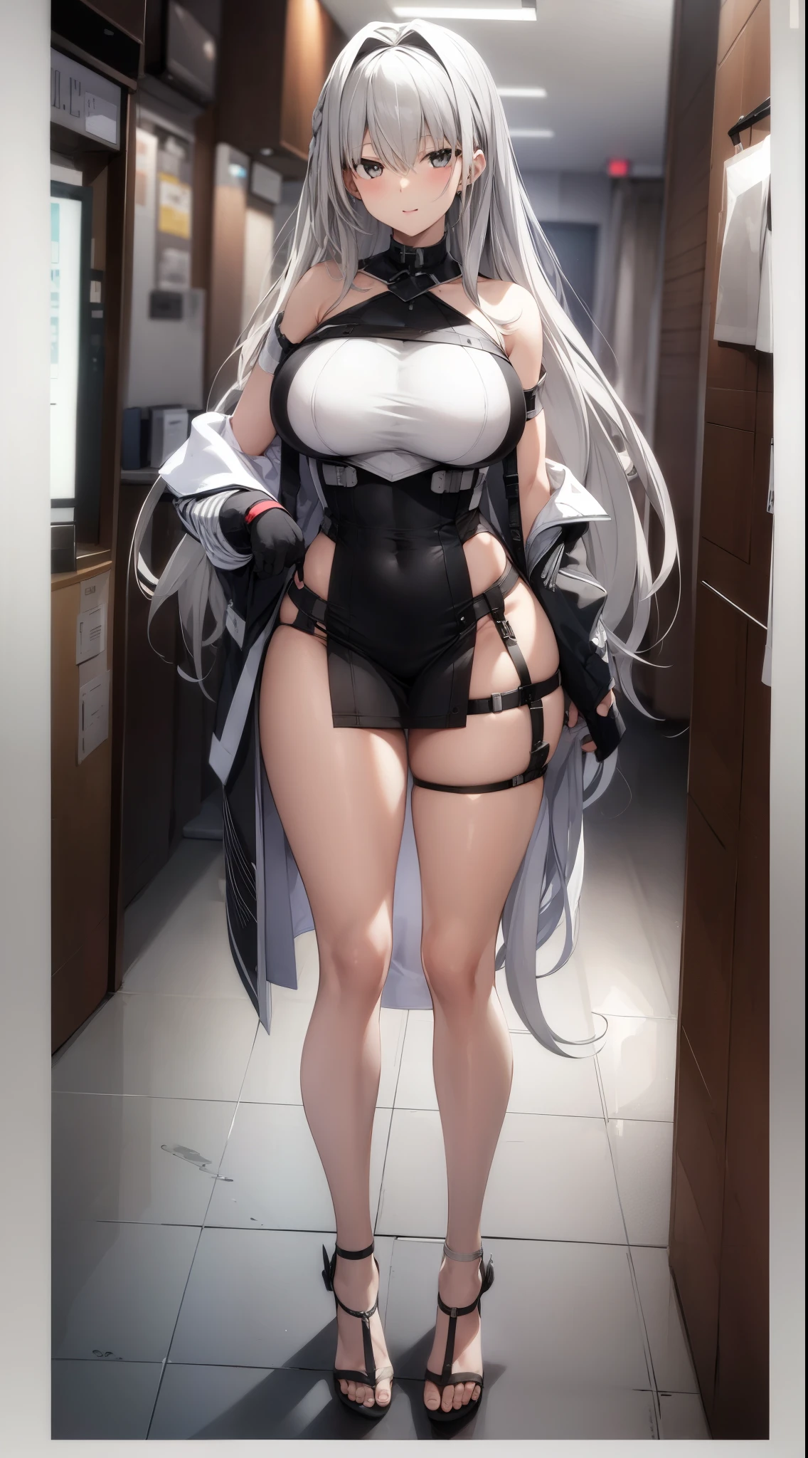 Gorgeous gray hair，teenage wife，Bigchest，Real-time 2D images