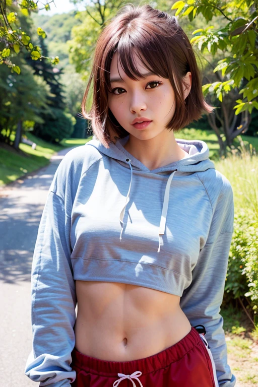 arafed asian woman in a hoodie posing for a picture, realistic young gravure idol, young skinny gravure idol, 2 4 year old female model, photo of slim girl model, sakimichan hdri, young  gravure idol, young pretty gravure idol, chiho, photo of slim girl, cottagecore!! fitness body