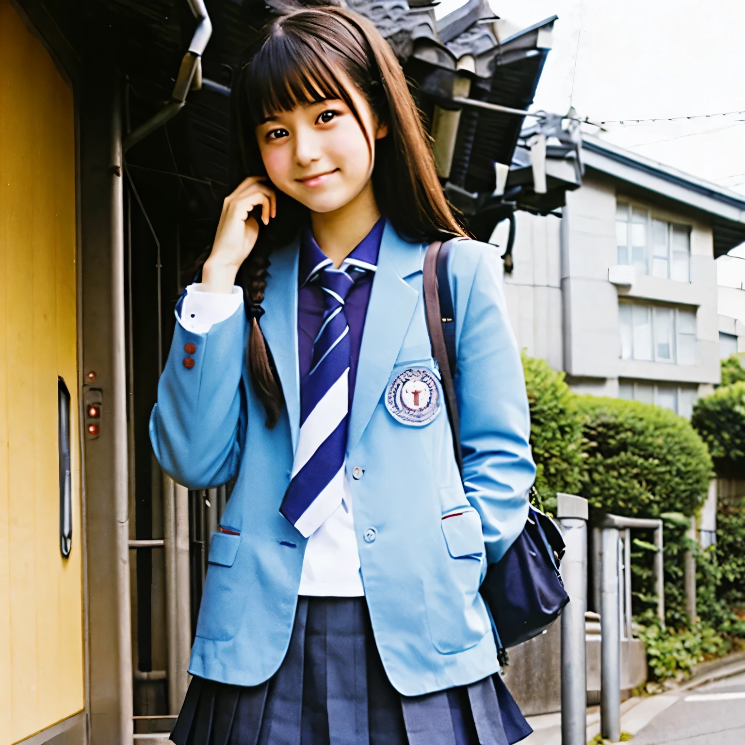 Japanese high school girl having sex