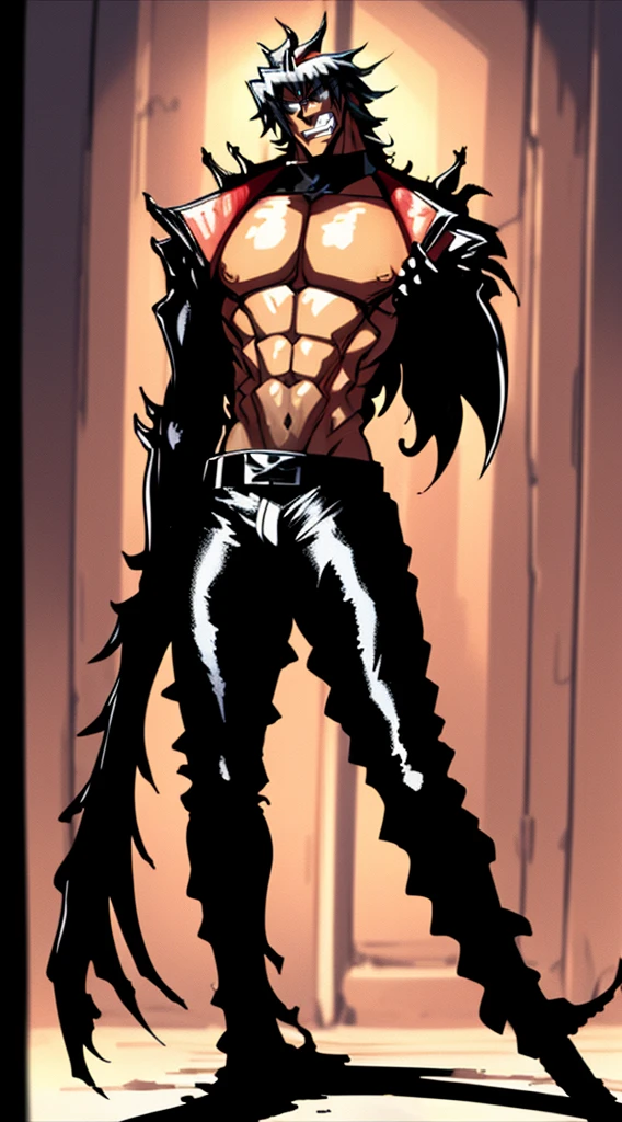 masterpiece, adam blade76, black jacked, long jacked, glasses, pants, belt, muscle, open mouth, smile, desert, sun, tower, full body, feet,refsheet, UHD, retina, masterpiece, ccurate, anatomically correct, textured skin, super detail, high details, high quality, award winning, best quality, highres, pullover