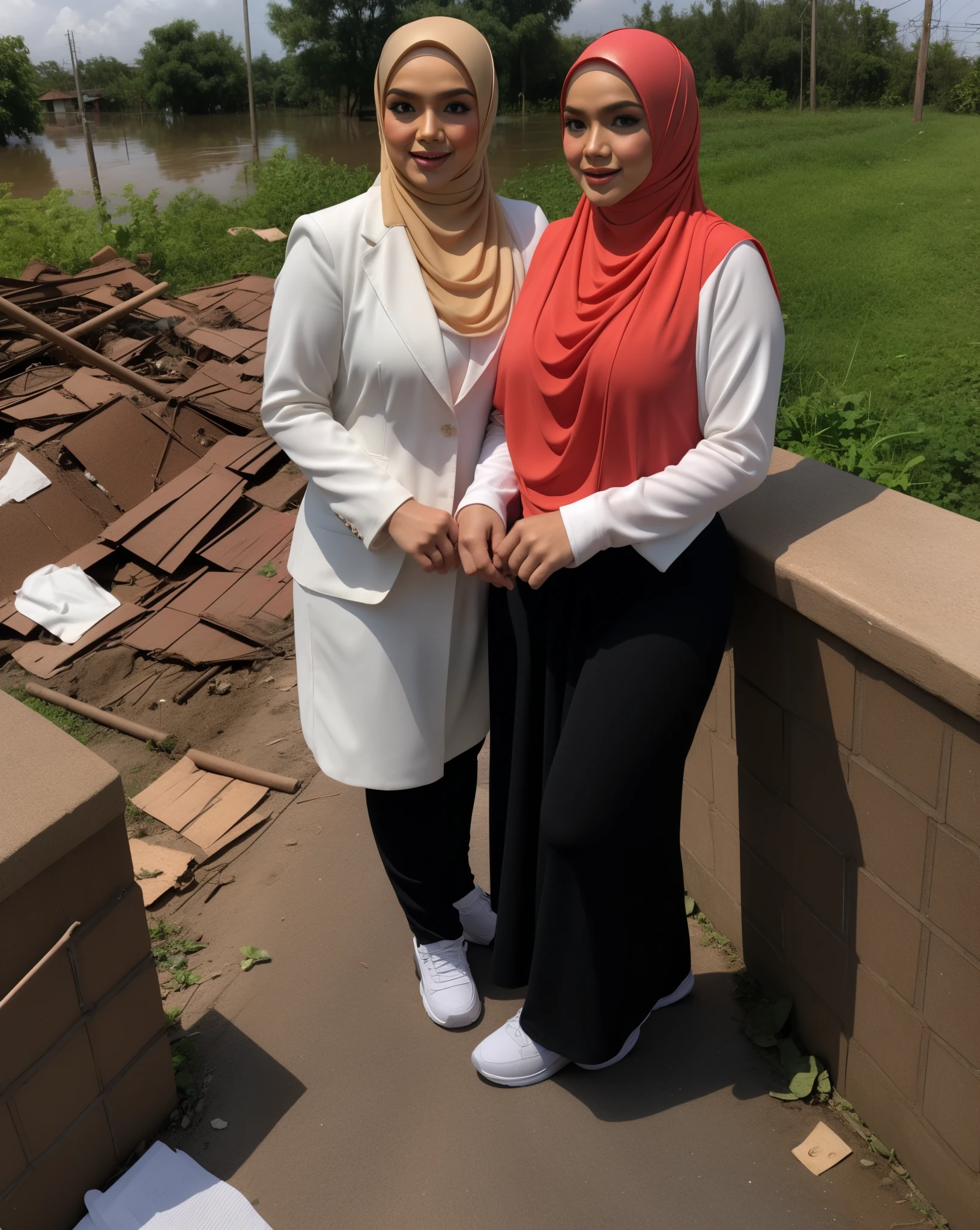 ((HIJAB MALAY GIRL)), (PROSTITUTION CENTER ). HUGE BREAS, NIPPLES, SNEAKERS NIKE, NET STOCKINGS. A VILLAGE THAT WAS FLOODED BY WATER.