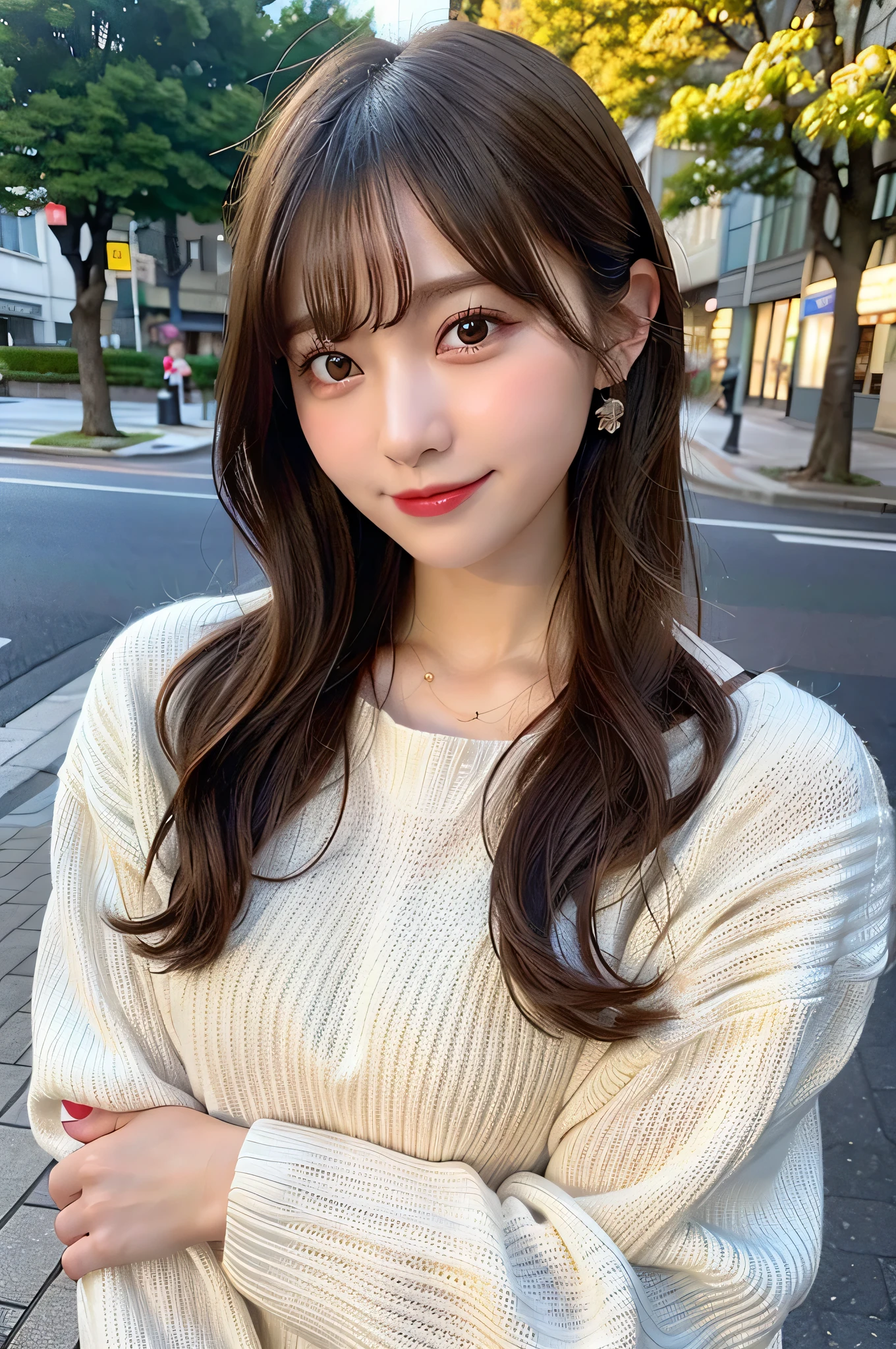 Close up photo of a girl、Brown hair、、beautiful park top quality、realisitic、Photorealsitic、(intricate detailes:1.2)、(delicate detail)、(ciinematic light、best quality backlight)、Clear Line、foco nítido、Lifelike face、Detailed face
Unity 8K Wallpapers、超A high resolution、(Photorealsitic:1.4)、An Esbian looking at the viewer'Body of、(In the street)、(Casual wear)、(full body Esbian)、the pose、small tits、Wearing a knitted sweater、Sharp eyes、Smiling、Less exposed skin