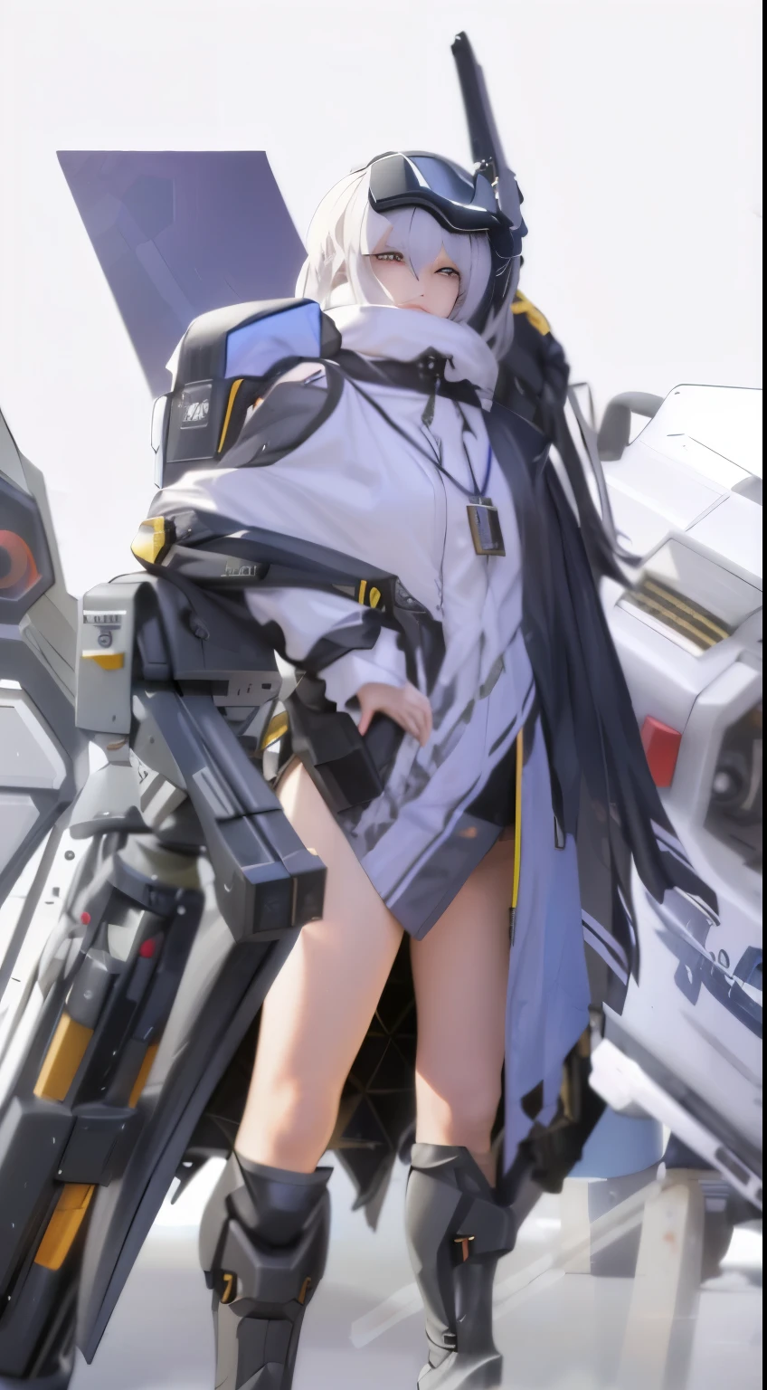 anime character with a gun and a helmet on standing next to a vehicle, fine details. girls frontline, from arknights, cyberpunk anime girl mech, cushart krenz key art feminine, best anime 4k konachan wallpaper, from girls frontline, girl in mecha cyber armor, mechanized valkyrie girl, guweiz