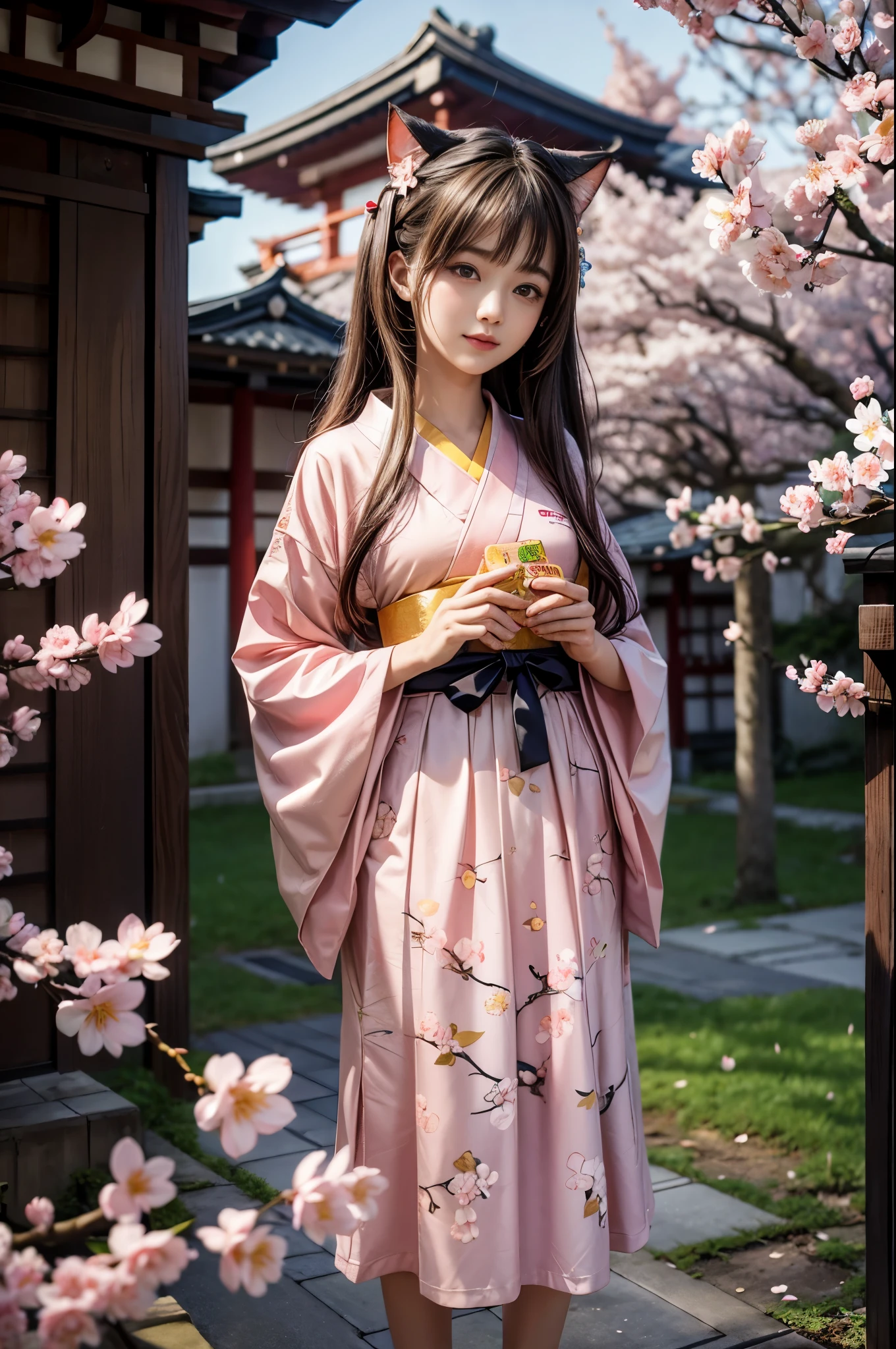 Nun Beautiful legs Church entrance Beautiful face Big breasts Jade feet Sitting hands on chest One-third side face Long, dark hair color