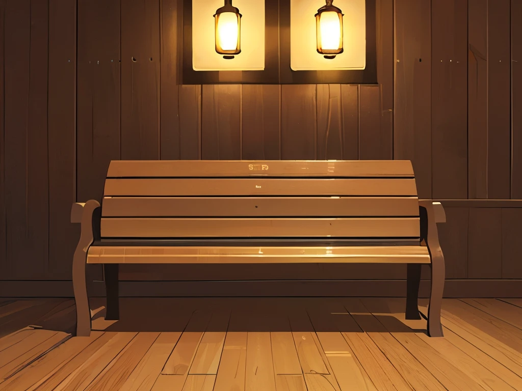 (super detailed wooden bench, only the wooden bench highlighted in the image,illustration,ultra-detailed,highres,masterpiece:1.2),vivid colors,studio lighting,realistic,wood texture,sharp focus