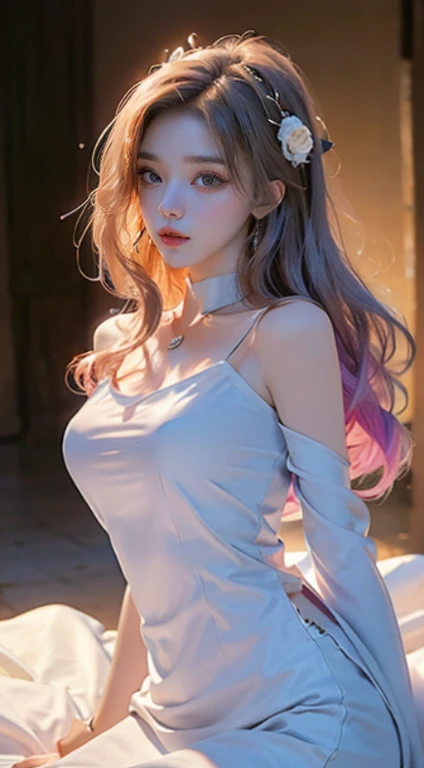High quality work Realistic work Super high quality graphics,8K HD CG works,high quality graphics,High-definition and exquisite CG works,10x pixels,Ultra-fine details:1.1,Advanced technical details:1.1逼真的室内灯Light effect果:1.5,natural soft light:1.5. Light effect(虚拟灯Light effect果:1.8),超A A high resolution ,transparenthair,high detailed hair(Quality hair details:1.1)Clear eyes,Double eyelids look good,Sharp eye makeup, Create exquisite eyelash makeup, tthin eyebrows, Ultra-detailed eyes,a tall nose, lovely red lips, rosey cheeks, With delicate makeup on her face , pretty face, The face shape is perfectly proportioned,(Advanced facial details:1.1), Women's artwork,Dress full body video,,Amazing Cleavage,My eyes are very bright and lifelike today, A high resolution, a 1 woman, shiny skins, Alone, jewely, redish pink lips, Long white hair, eBlue eyes, Keep your mouth shut, Giant,hip-up, Black fur coat,