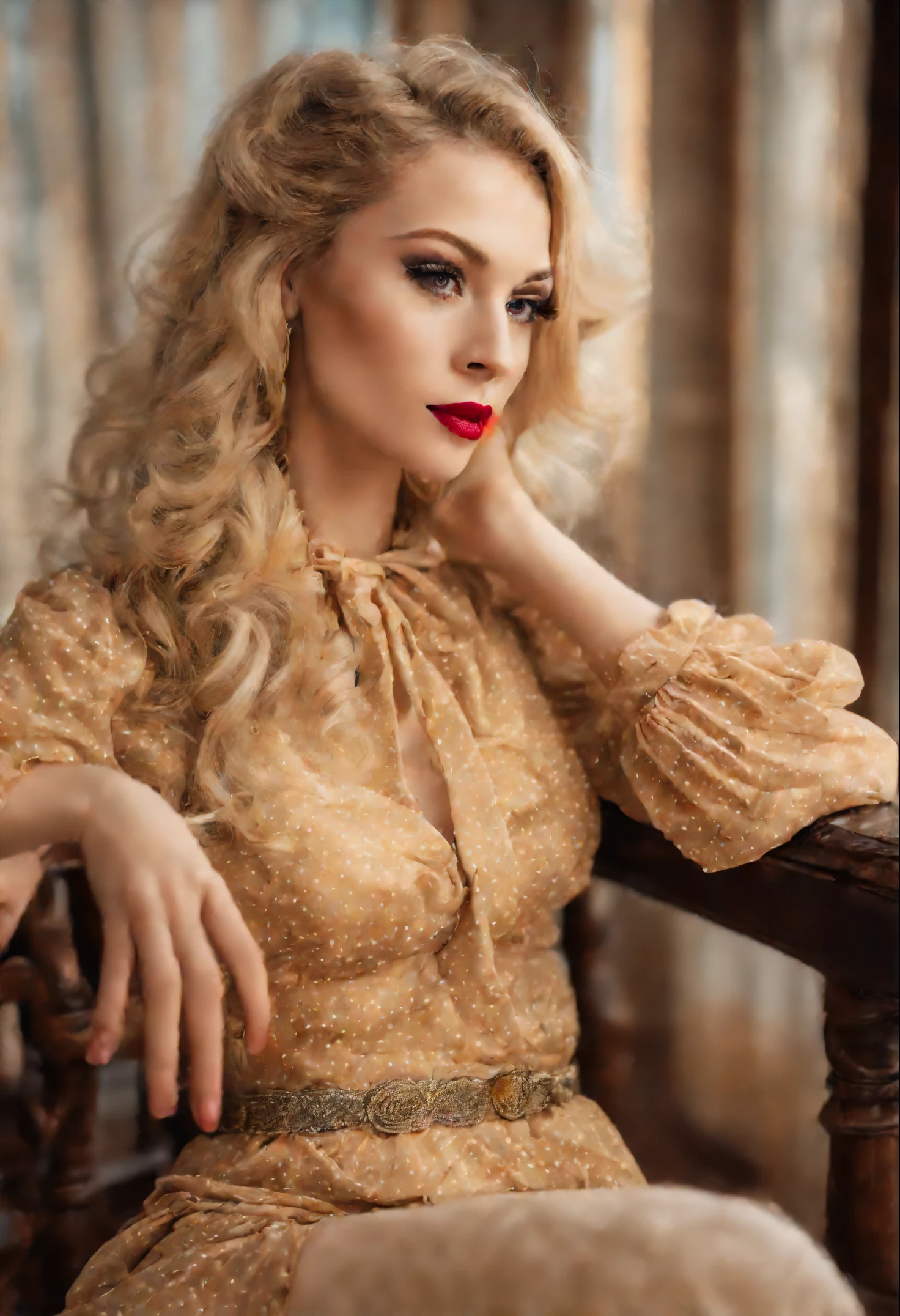 pretty face, russian 38 years blonde with hot, perfect body, Rebecca, chery red lipstick, stockings 64k, makeup, full body, top-quality, hightquality, Extreme Detail Photography, Eye for extreme detail, masterpiece, 16k, 8k, 4K, HD, UHD, high details, high quality, 1080P, best quality, beautiful lady well dressed, elegant mini polka dress, spring vibe, atractive pose