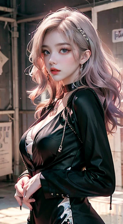 High quality work Realistic work Super high quality graphics,8K HD CG works,high quality graphics,High-definition and exquisite CG works,10x pixels,Ultra-fine details:1.1,Advanced technical details:1.1逼真的室内灯Light effect果:1.5,natural soft light:1.5. Light effect(虚拟灯Light effect果:1.8),超A A high resolution ,transparenthair,high detailed hair(Quality hair details:1.1)Clear eyes,Double eyelids look good,Sharp eye makeup, Create exquisite eyelash makeup, tthin eyebrows, Ultra-detailed eyes,a tall nose, lovely red lips, rosey cheeks, With delicate makeup on her face , pretty face, The face shape is perfectly proportioned,(Advanced facial details:1.1), Women's artwork,Dress full body video,,Amazing Cleavage,My eyes are very bright and lifelike today, A high resolution, a 1 woman, shiny skins, Alone, jewely, redish pink lips, Long white hair, eBlue eyes, Keep your mouth shut, sexy huge tits,hip-up, Black fur coat,