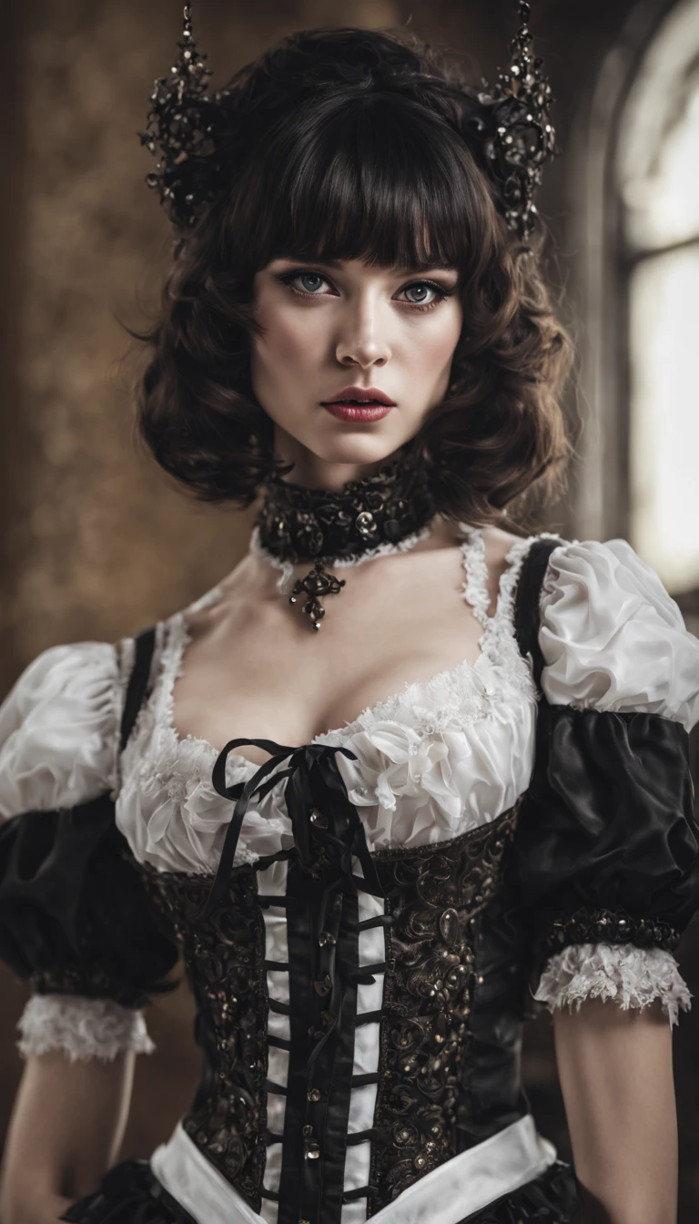 8K, Meisterwerk, RAW-Foto, best quality, Detail:1.2),fotorealistisch, Extrem Detaillierter CG vereint 8K, 8K, Diamant, und Tapeten, Depth of field, Filmisches Licht, Blendenfleck, raytracing, (extremely beautiful face, beautiful lips, gorgeous eyes), Komplizierte Details Gesicht, ((Ultra-Detaillierte Haut)) 1girll, Rory Merkur, Rory Merkur, schwarzes Haar, stumpfer Pony, Hime-Schnitt, Haarschmuck, schwarzer Lippenstift, Haarlang, Angry face, Schminke, (kleine Brust:1.2), (Rote Augen:1.5), BRECHEN Gothic underwear, the perfect body (kleine Truhe:1.3) geil, BRECHEN in full growth, Rote Schuhe, BRECHEN Black Stockings, Black Gloves BRECHEN, schwarze Oberschenkel, Strumpfhalter, Handschuhe, gotik, Haarschleife, Gothic-Mode, puffy short sleeves, puffy sleeves, short sleeves, Oberschenkel, BRECHEN, Sternenhimmel, Night Town, BRECHEN looks at the viewer, BRECHEN (Meisterwerk:1.2), best quality, high resolution, Unity 8k Hintergrundbild, (Illustartion:0.8), (nice detailed eyes:1.6), Extrem detailliertes Gesicht, Perfekte Beleuchtung, extrem detailliertes CGI, real girl, full entire body