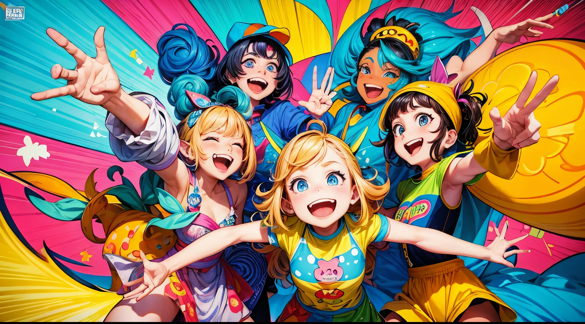 The image includes a vibrant illustration featuring funny characters surrounded by bursts of laughter and comic baloney. The title "ComiXHa-Ha" is highlighted in colorful and fun fonts, creating an atmosphere of fun and creativity.