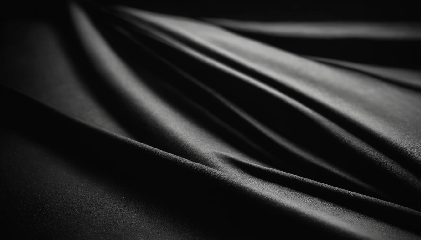 a close up of a blue and black background with a curved design, abstract cloth simulation, abstract design. blue, flowing realistic fabric, winter blue drapery, flowing fabric, soft organic abstraction, silk flowing in wind, dark abstract background, organic flowing background, folds of fabric, beautiful flowing fabric, sleek flowing shapes, dark smooth background
