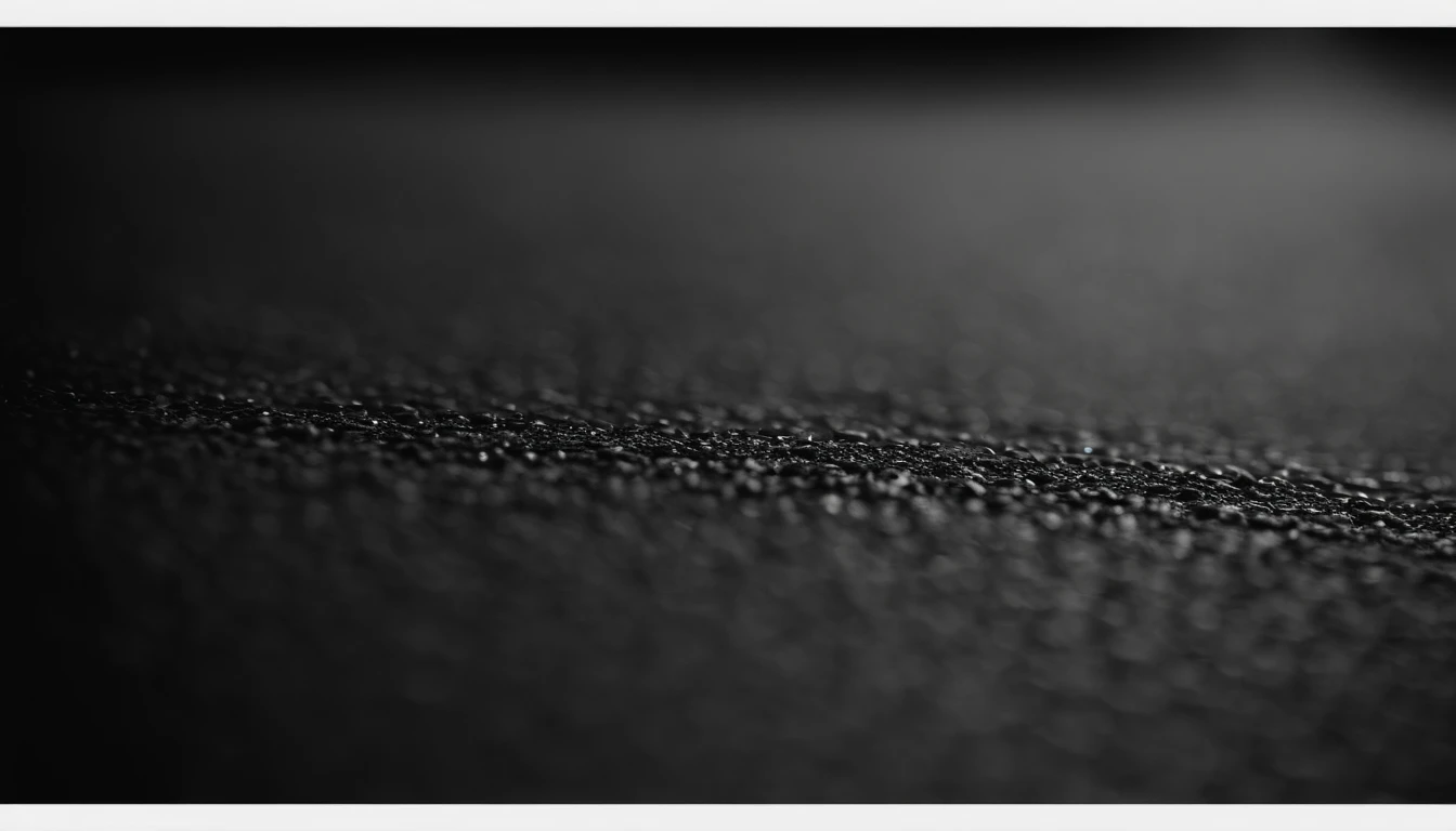 a detailed macro shot of the texture of an empty black wall, focusing on the fine grain and subtle imperfections that give it character and depth
