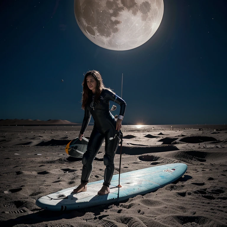 Women now have a great ability to surf on the plan on the moon
