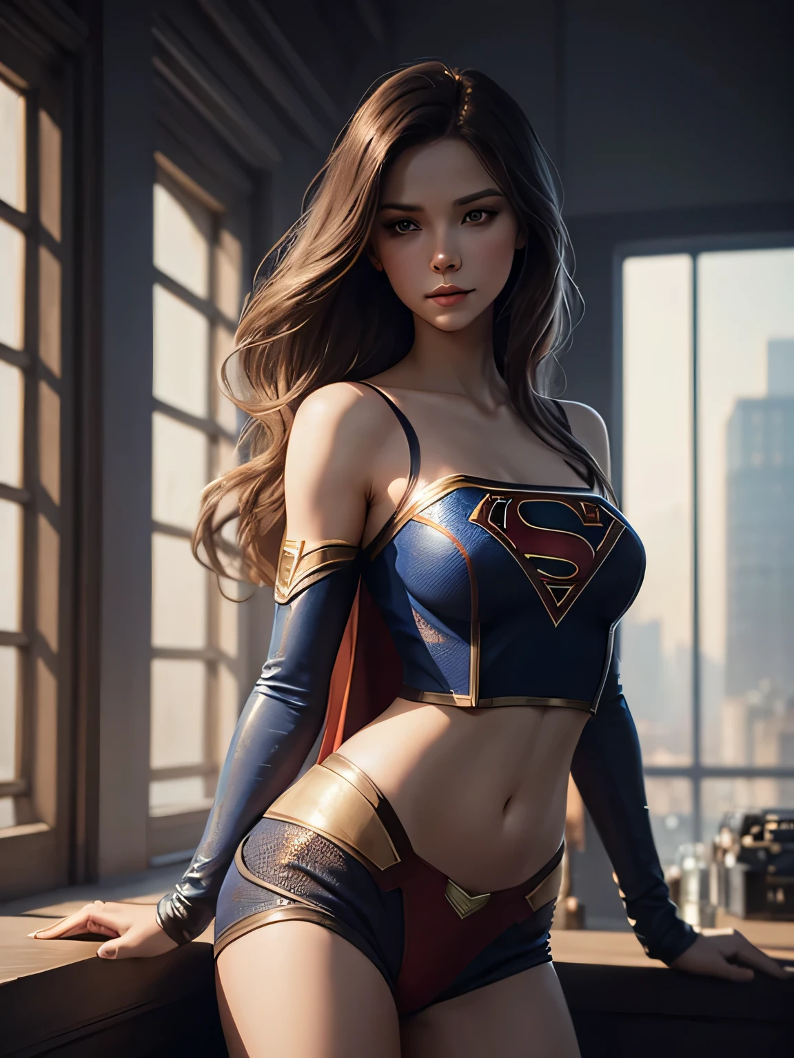 Teenage Emma Watson as Supergirl, sexy