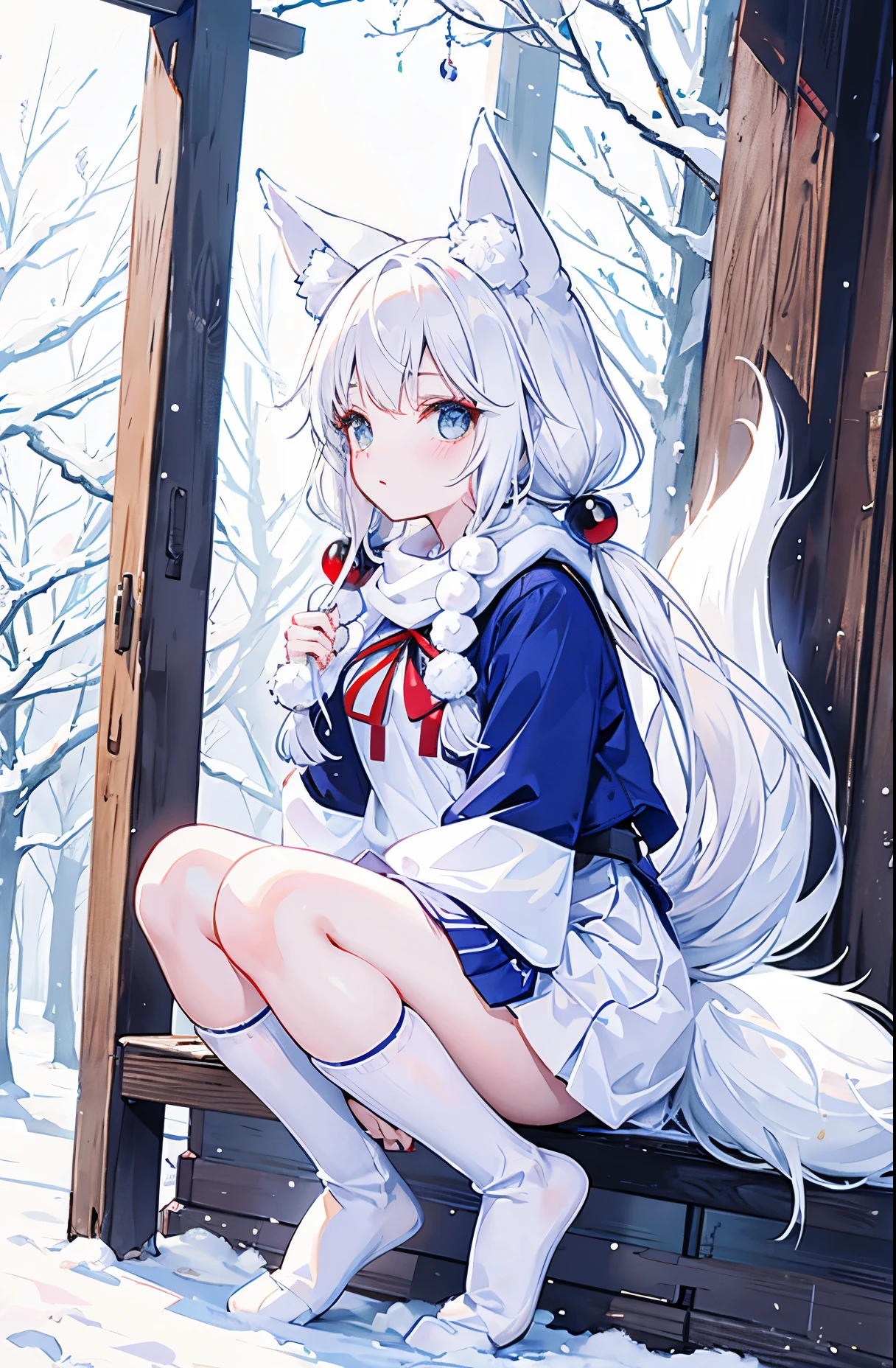 (NSFW:0.9),(little girl:1.4), solo, full body, sitting, dynamic angle, white hair, flat chest, frilled, 3yo, brown hair, long hair, night, starry sky, dark, sleepy, want to sleep, animal ears hood, holding teddy bear, covered breasts,shy, blush,A young girl in pajamas holding a large stuffed animal, with a shy expression on her face, in a bedroom setting, The composition should exude a blend of sensuality and innocence, The background should be visually captivating,