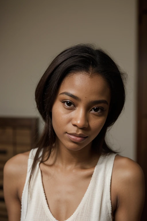 Creer moi une photo portrait realiste d'une belle femme africaine congolaise