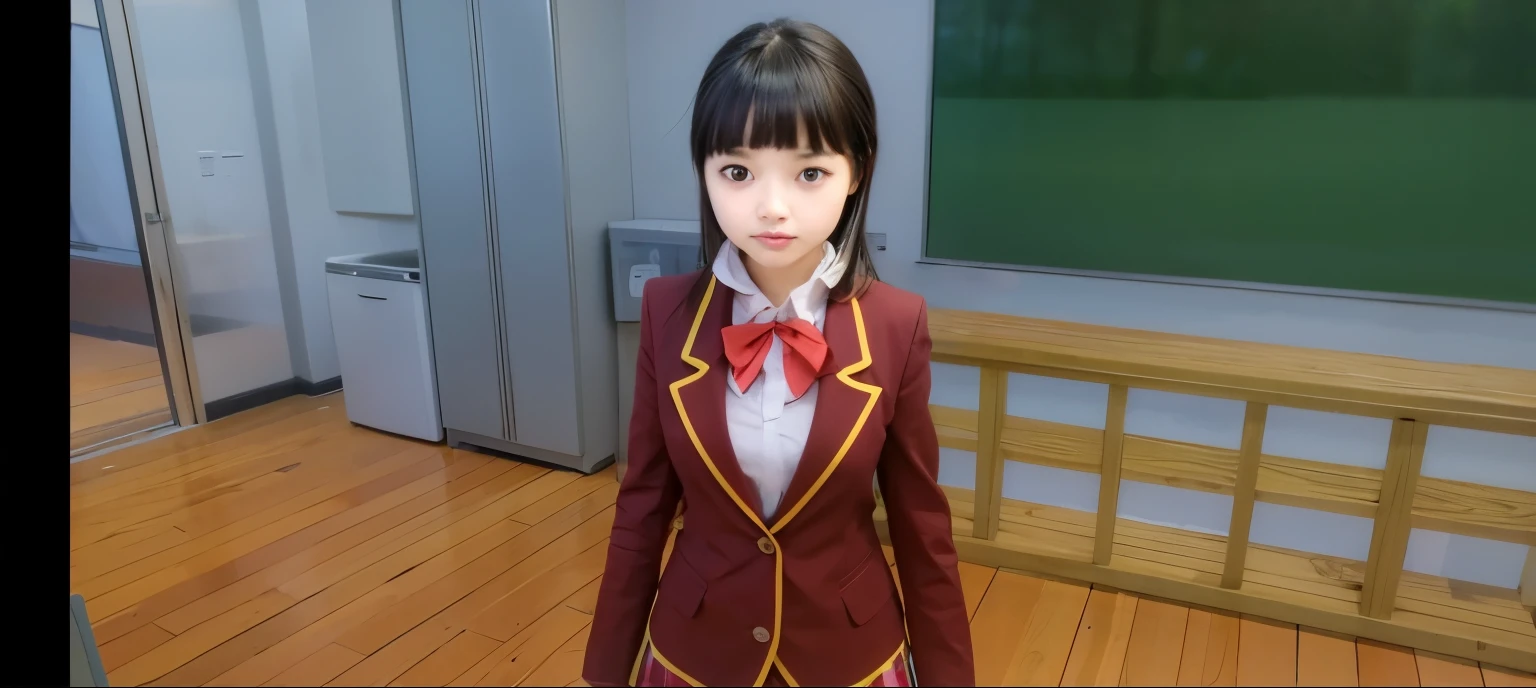 Japanese girl, black hair, School uniform