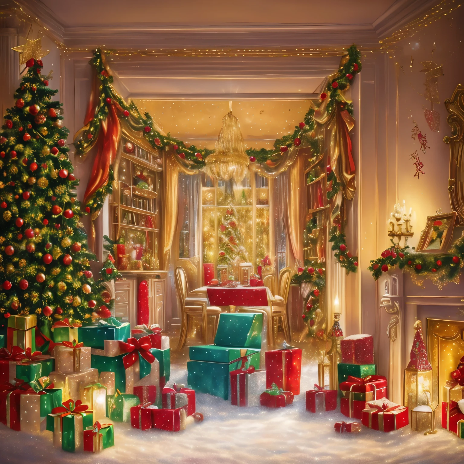 (best quality,4k,8k,highres,masterpiece:1.2),ultra-detailed,(realistic,photorealistic,photo-realistic:1.37),greeting card,professional drawing art,cozy,happy,warm atmosphere,happy,sparkling champagne,magical stars,joyful celebration,colorful confetti,festive balloons,bright lights,happy kids,enchanting snow,peaceful evening,cheerful music,delicious treats,carefully painted details,precise linework,rich color palette,adorable characters,merry decorations,thoughtful messages,glowing warmth,uplifting spirit,festive cheer,reflections in champagne glasses,smiling faces,beautifully adorned room,playful snowflakes,festive ornaments,youthful energy,vibrant festivities,endless happiness,whimsical design
