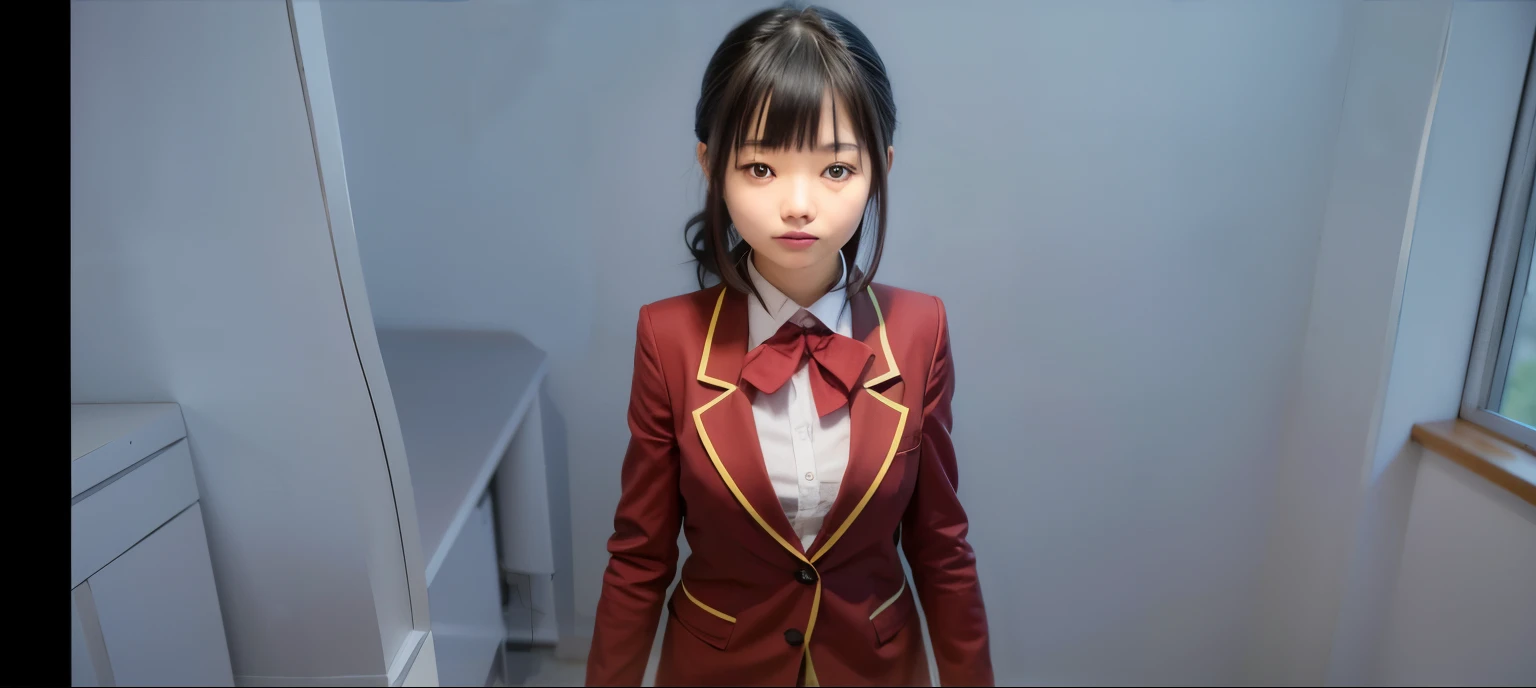 Japanese woman, black hair, School uniform