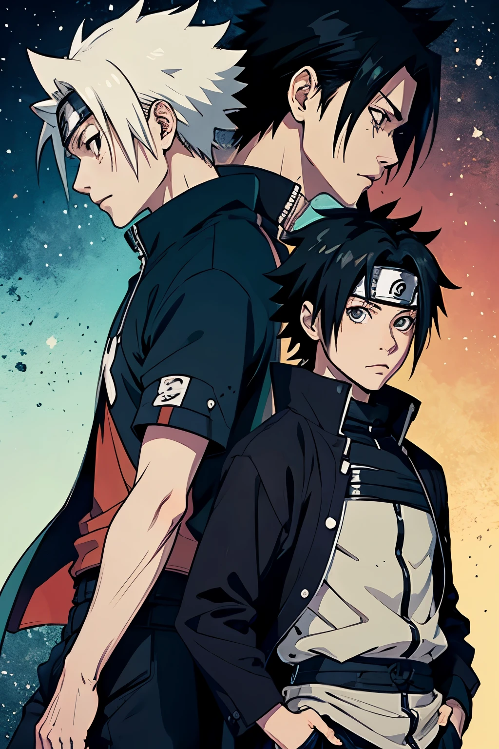 Una foto de anime para perfil de Naruto y sasuke