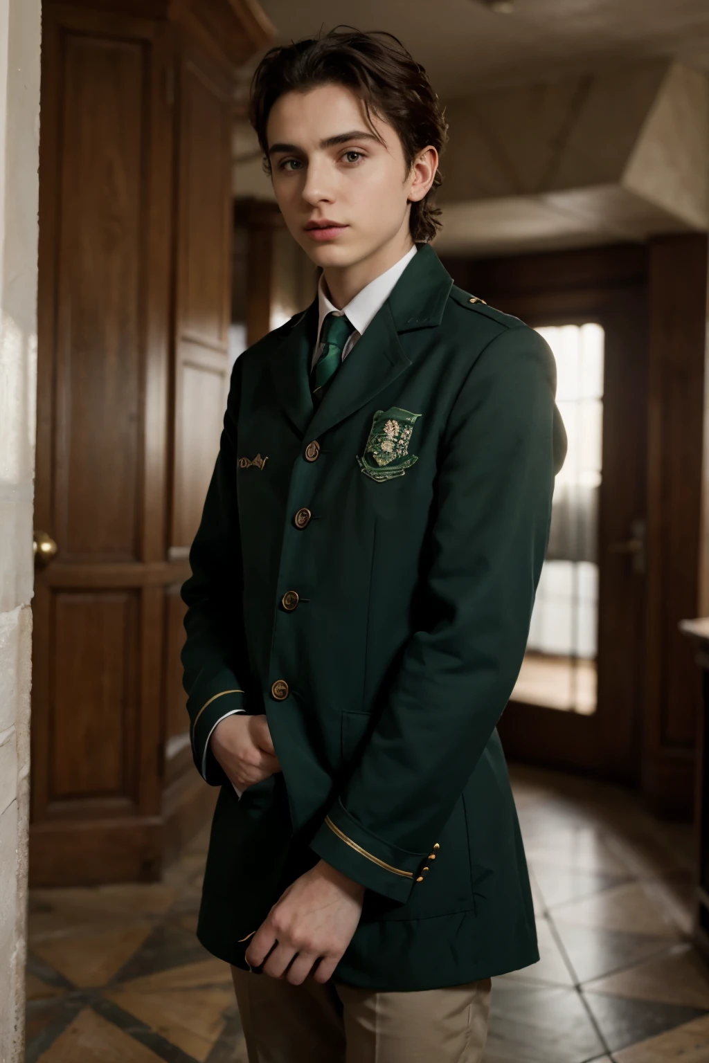 Timotée Chalamet in Slytherin Uniform