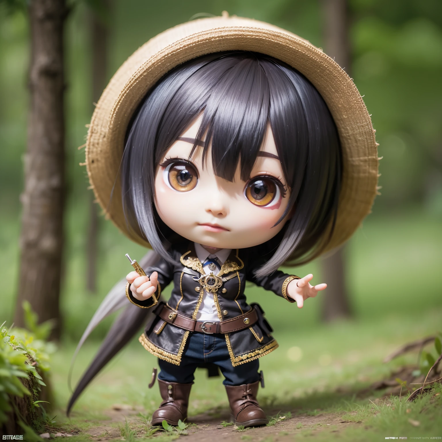 ((sticker)), chibi zombie, promo photo, intricate details, hdr, cinematics, adobe lightroom, very detailed