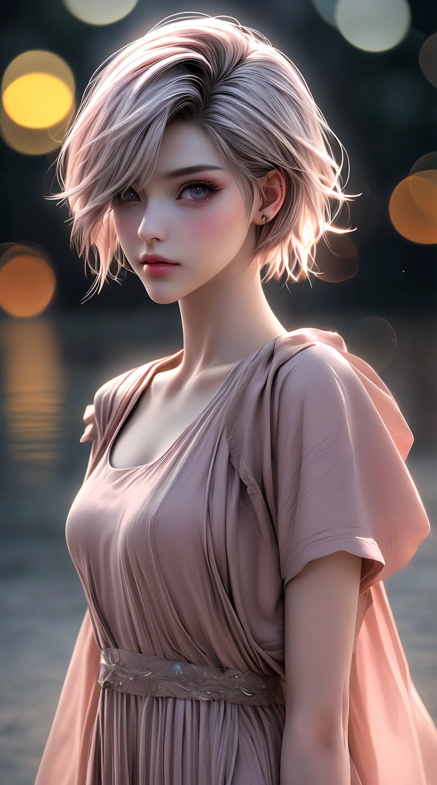 masterpiece, best quality, very detailed, high resolution, expensive resolution, high resolution, 4K, 8k, Unity 8k wallpaper, highly detailed CG, masterpiece, 2D, 3D, beautiful details, depth, fine texture, best quality: 1.3, perfect focus, crisp skin, him,rain, wet, wet closhes : 1.2
very cute anime girl, (bra showing through white blouse soaked in pouring rain), large breasts, expensive pink short hair, one girl, rain, (raindrops dripping from soaked hair, bra showing through thin blouse soaked in rain), mole under eye, looking at viewer, expensive, blush, mole, open lips, heart, pink eyes, choker