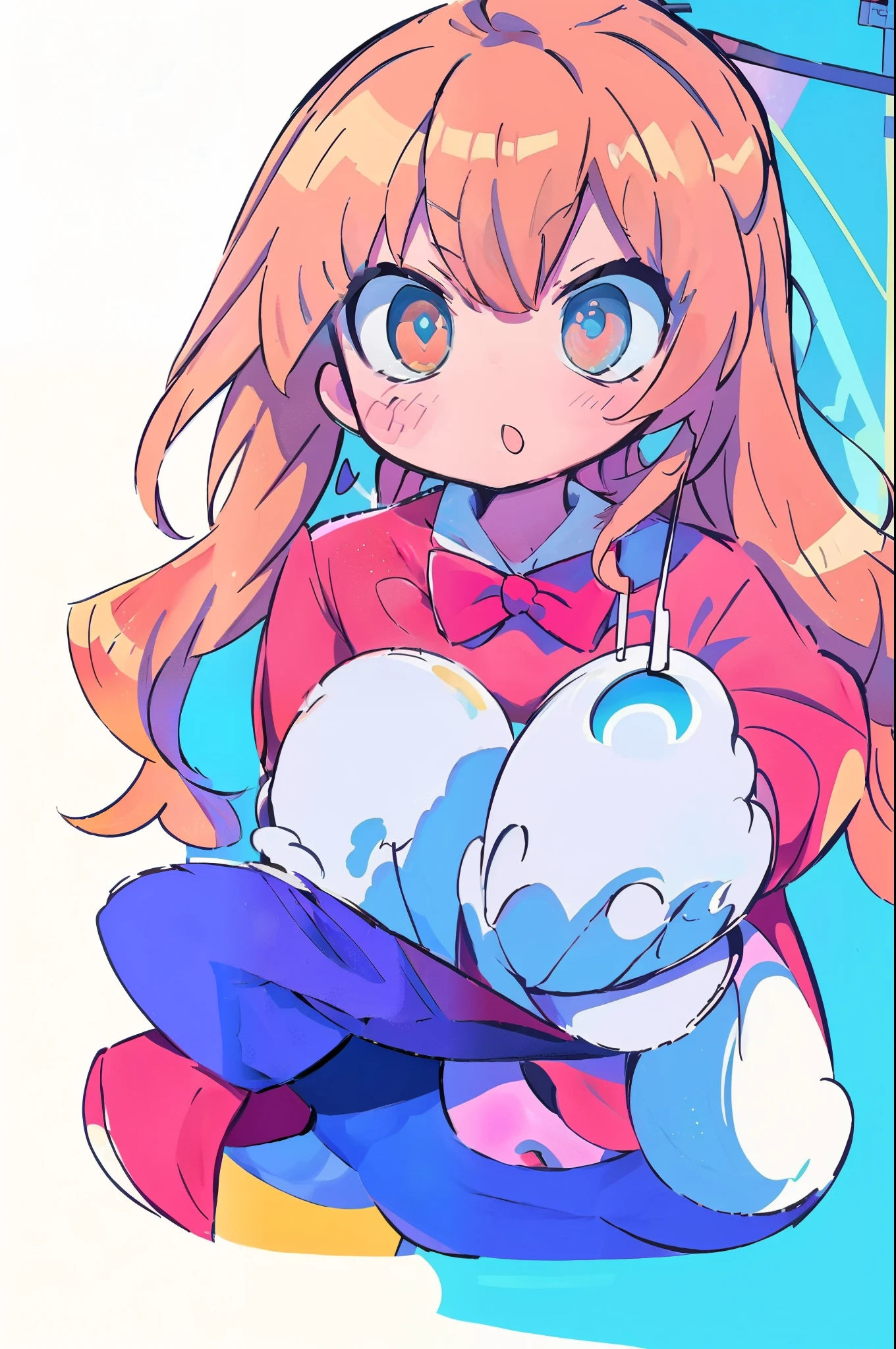 ((masutepiece)), ultra-quality, masutepiece,absurderes,Best Quality,High quality,1girl in,Aisaka Taiga,Twin-tailed,Blue skirt,School uniform,Pleated skirt,a black ribbon,thighs thighs thighs thighs,Red jacket,Sitting,Looking at Viewer,(flat chest:1.1) ),Upper body,, golden section, lens highlights focus, Large aperture, side light effect, White background, clear details, Bright tones, very impactful picture, clear brush, Half body, full of details, Vivid eyes, Chasing light and shadow