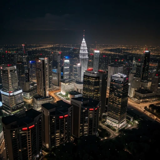 Kuala Lumpur city view, happy new year. Superclear photo uhd