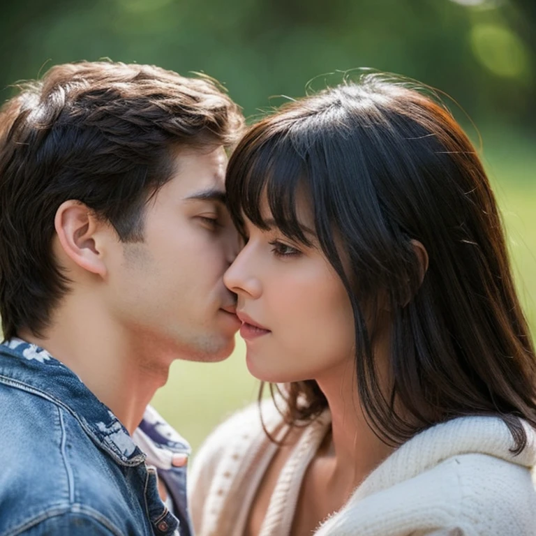 both sexes face each other tenderness