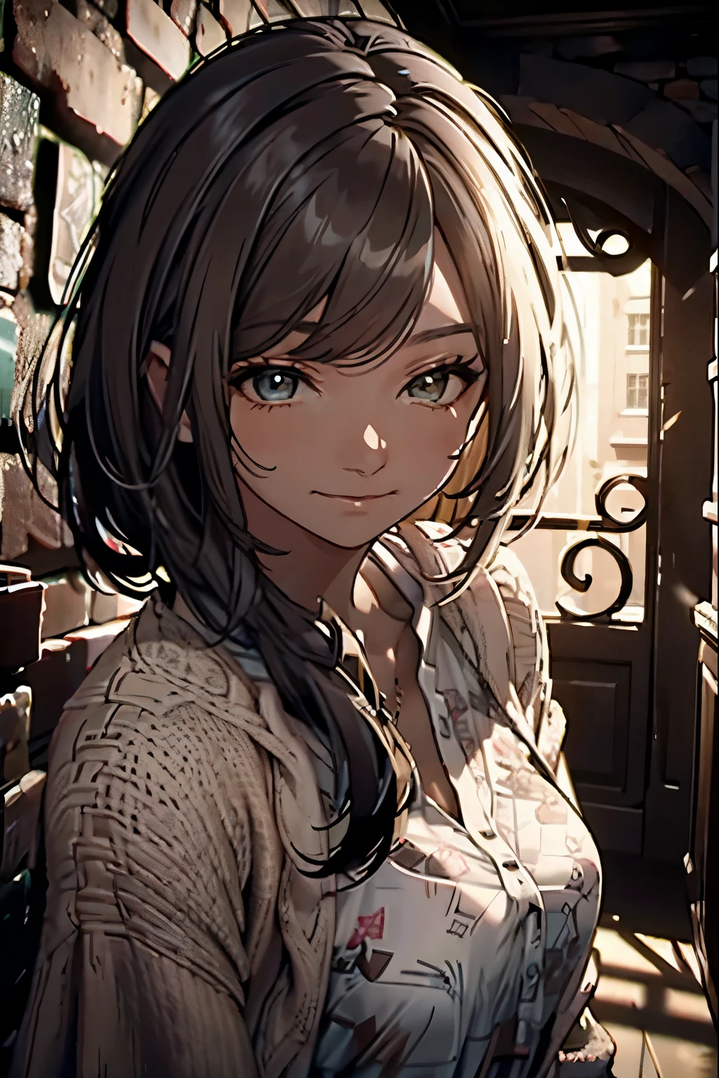 (master part, best quality;1.3), extremamente detalhado ,ultra detalhado, 1girl,sozinho, seios pequenos, sorriso maligno, ornamento de cabelo, Brincos, Olhando para o Viewer, olhos roxos, 4k resolution, ultra-realistic, altamente detalhado, corpo inteiro, noite, dynamic lights, lua cheia, em pe,