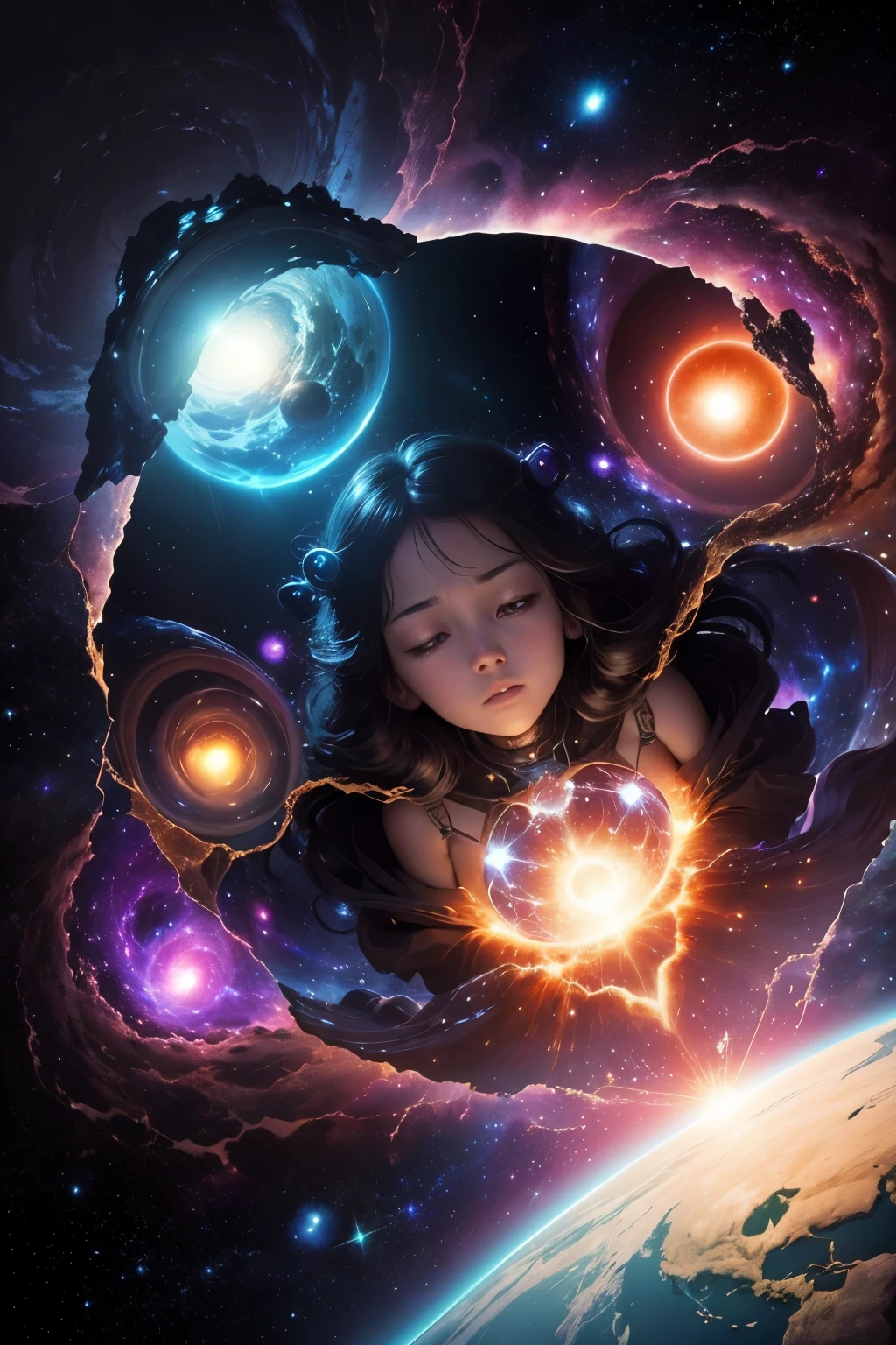 Interstellar Travel,Alien civilization,advanced technique,Discovery of deep space,stunning visuals,Infinite galaxies,infinite possibilities,Hyperspace Journey,Wonders of Heaven,Otherworldly dimensions,Black holes and wormholes,Mysterious energy field,Gravity-defying phenomena,Quantum anomalies,Intergalactic civilization,Description of the mysteries of the universe,Cosmic dust and particles,Sparkling supernovae,Astral projection,Invisible areas,Awe-inspiring celestial bodies,Galaxies colliding and merging,Curiosity and wonder,Evolution of the universe,The birth of a new star,Emission of cosmic energy,Explosion of cosmic proportions,Zero gravity environment,Distant planets and satellites,Extraterrestrials,Harmony and balance of the universe,Color palette of the universe,Bright nebulae and gas clouds,Fascinating space landscapes,Enchanted Space Ballet.