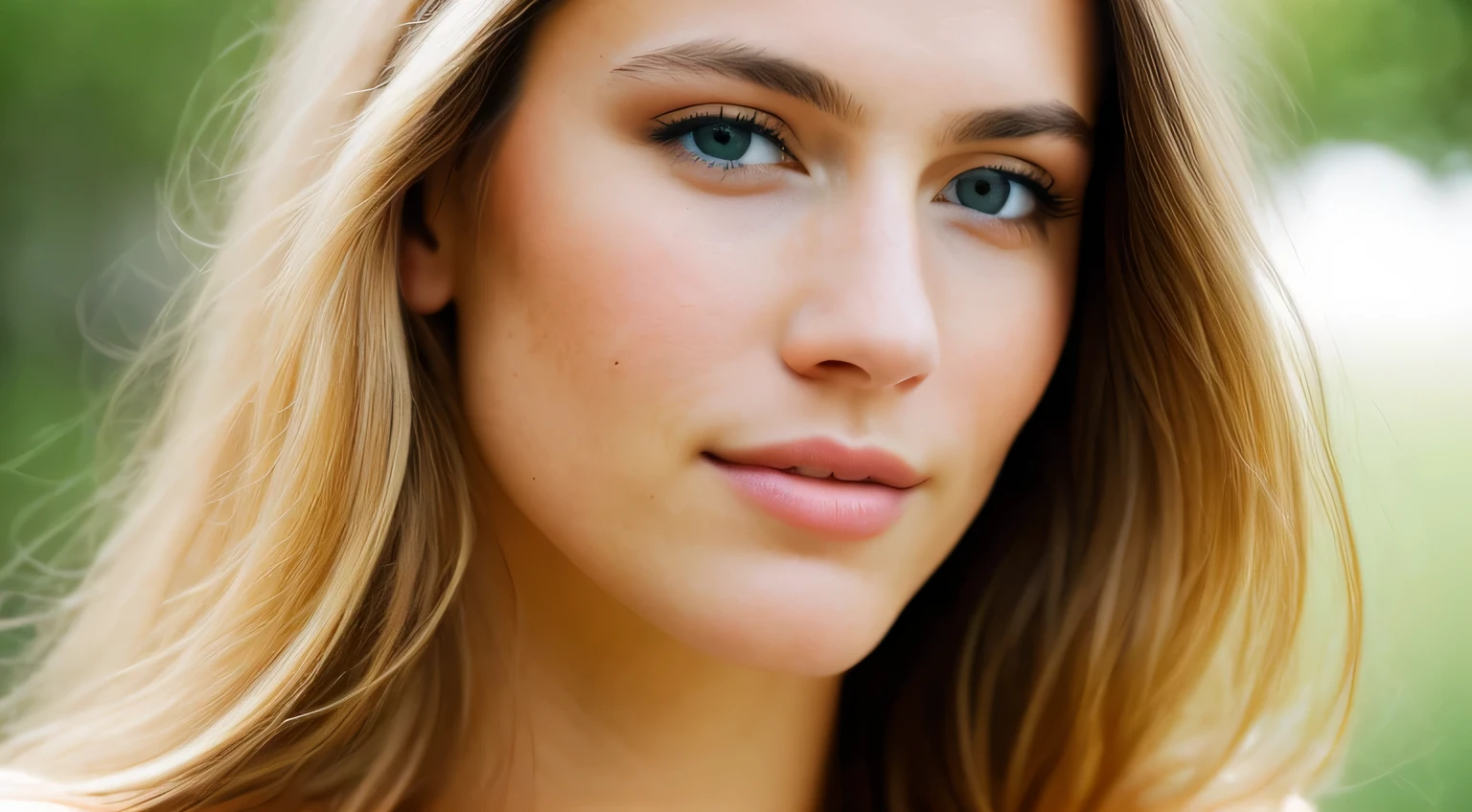 Smile, beautiful european model, Close-up shot of face only, 1 Girl with a beautiful face, Beautiful woman, (masutepiece, Best Quality, High resolution:1.4), 1girl in, Texture of skin pores, Hair blonde, Photography, movie, movie, Full body, Realistic, (8K, Raw photo, Best Quality, masutepiece:1.2), (Realistic, photo-Realistic:1.33), Best Quality, Detailed eyes are blue, Natural lighting, depth of fields, Film grain, sharp, detailed and Realistic portrait of a woman, stares at the camera, Chapped lips, soft Natural lighting, a portrait photo of, magical photography, Dramatic Lighting, photorealisim, Ultra-detailed, Intimate portrait composition, Leica 50mm,