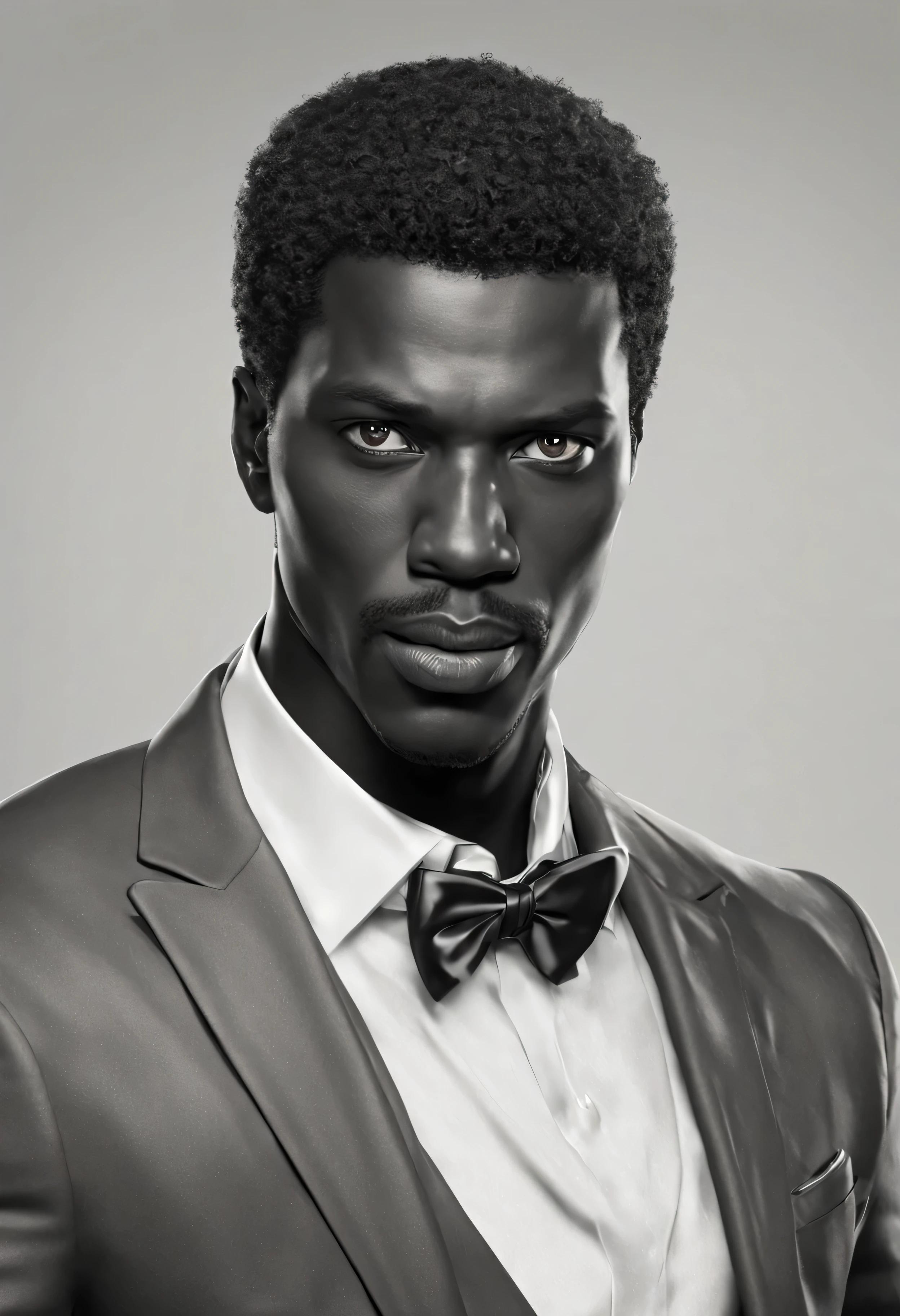 em um fundo branco um rosto de um homem negro aparece ele tem metade do rosto coberto por sangue ultra detalhado, maximum quality, 16k, maximum resolution, face bem definida, olhos bem definidos