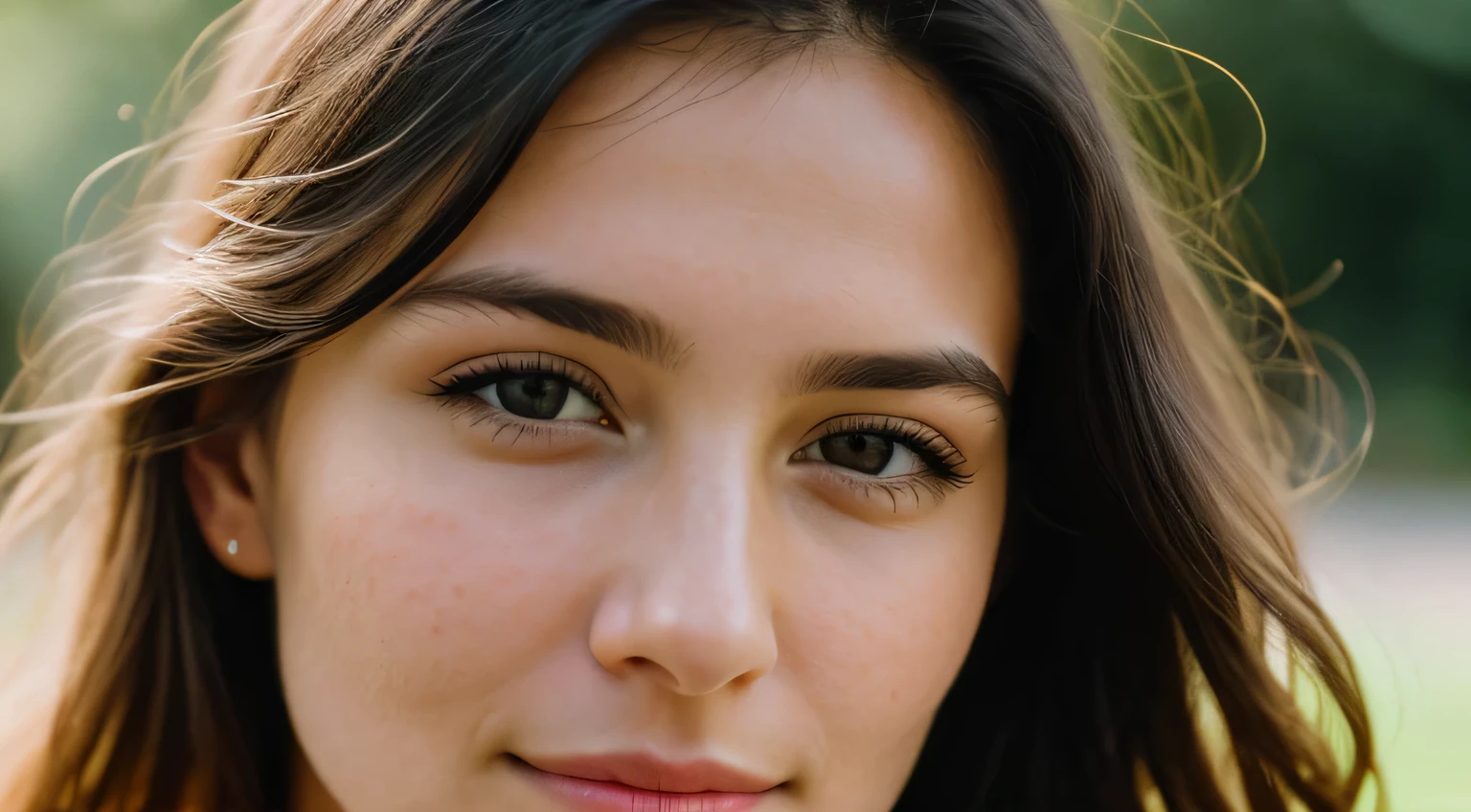 Smile, beautiful european model, Close-up shot of face only, 1 Girl with a beautiful face, Beautiful woman, (masutepiece, Best Quality, High resolution:1.4), 1girl in, Texture of skin pores, Photography, movie, movie, Full body, Realistic, (8K, Raw photo, Best Quality, masutepiece:1.2), (Realistic, photo-Realistic:1.33), Best Quality, Detailed eyes, Natural lighting, depth of fields, Film grain, sharp, detailed and Realistic portrait of a woman, stares at the camera, Chapped lips, soft Natural lighting, a portrait photo of, magical photography, Dramatic Lighting, photorealisim, Ultra-detailed, Intimate portrait composition, Leica 50mm,