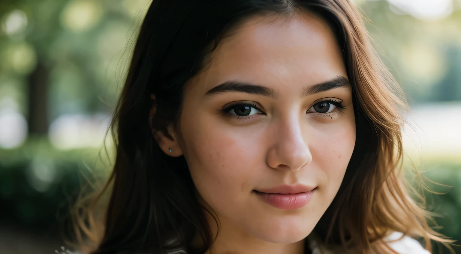 Smile, beautiful european model, Close-up shot of face only, 1 Girl with a beautiful face, Beautiful woman, (masutepiece, Best Quality, High resolution:1.4), 1girl in, Texture of skin pores, Photography, movie, movie, Full body, Realistic, (8K, Raw photo, Best Quality, masutepiece:1.2), (Realistic, photo-Realistic:1.33), Best Quality, Detailed eyes, Natural lighting, depth of fields, Film grain, sharp, detailed and Realistic portrait of a woman, stares at the camera, Chapped lips, soft Natural lighting, a portrait photo of, magical photography, Dramatic Lighting, photorealisim, Ultra-detailed, Intimate portrait composition, Leica 50mm