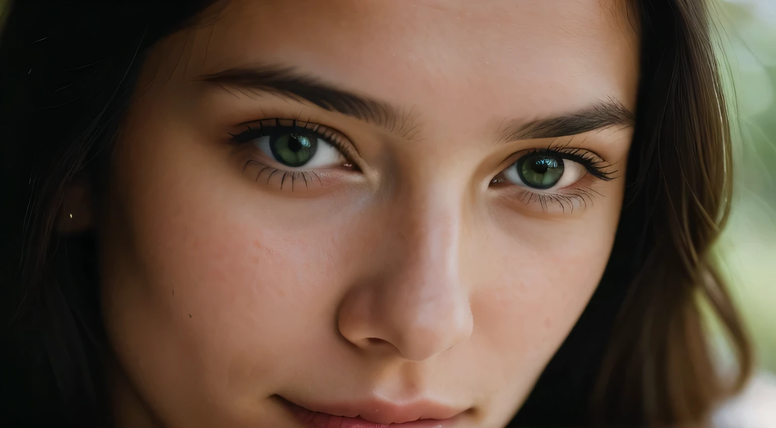 Smile, beautiful european model, Close-up shot of face only, 1 Girl with a beautiful face, Beautiful woman, (masutepiece, Best Quality, High resolution:1.4), 1girl in, Texture of skin pores, Photography, movie, movie, Full body, Realistic, (8K, Raw photo, Best Quality, masutepiece:1.2), (Realistic, photo-Realistic:1.33), Best Quality, small eyes are green, Natural lighting, depth of fields, Film grain, sharp, detailed and Realistic portrait of a woman, stares at the camera, Chapped lips, soft Natural lighting, a portrait photo of, magical photography, Dramatic Lighting, photorealisim, Ultra-detailed, Intimate portrait composition, Leica 50mm