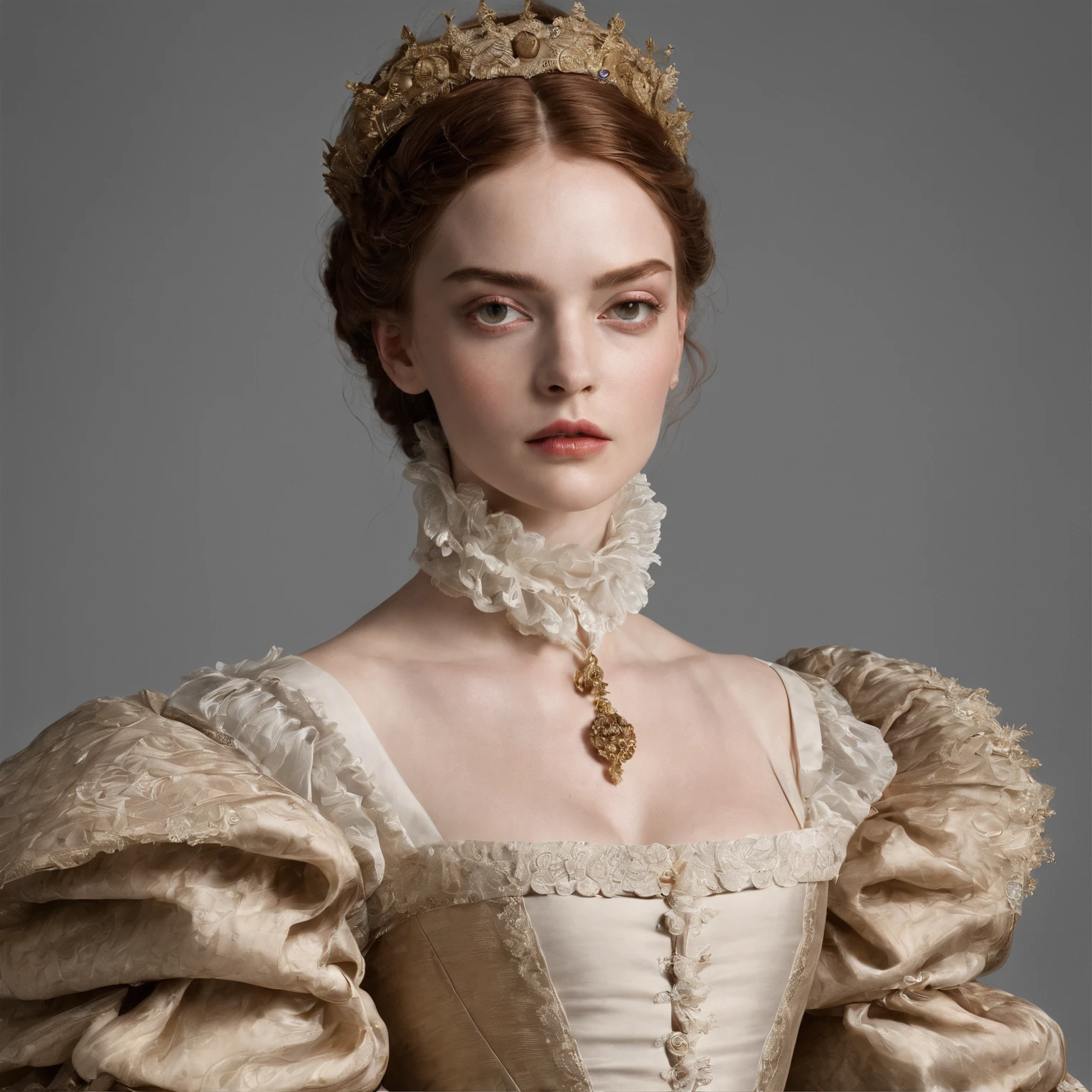 Upper class woman in the 17th century England