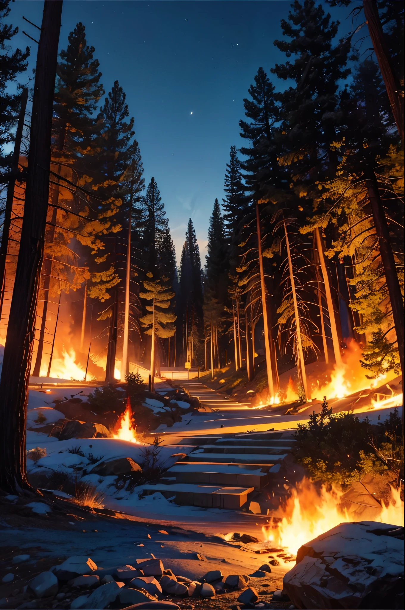 Western American wildfires.