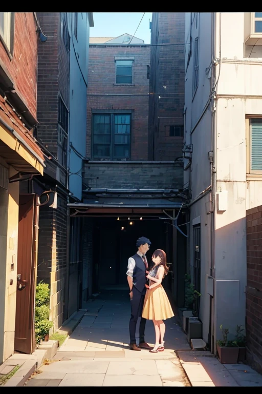 Scene of a man and a woman standing inside a brick building, anime scene, animation stills, Screenshot of the 2012 animation, TV animation stills, Today’s recommended anime is still, in the anime film, screenshot from the anime film, Opening scene, anime movie screenshot, anime still images, Still from anime, anime screenshot, animation still frame
