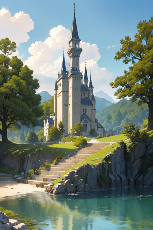 (best quality,4k,8k,highres,masterpiece:1.2),ultra-detailed,(realistic,photorealistic,photo-realistic:1.37),fountain house,beautiful anime scenery,small town background,anime background art,beautiful anime scenery style,anime scenery concept art,anime scenery,village anime scenery,anime landscape,castle scenery manga,beautiful and peaceful anime scenery,inspired by Karl Spitzweg,tavern background,drawing in an anime artist's studio,anime background