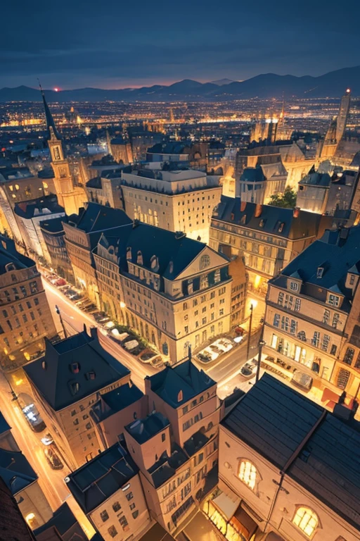 (best quality,4k,8k,highres,masterpiece:1.2),ultra-detailed,(realistic,photorealistic,photo-realistic:1.37),cityscape with a clocktower,focal point of the city,midtown background,magical small town,historical town in the center,cityscape with a Renaissance touch,anime-style  landscape,medieval city background,surrounding the town in the  setting,HD anime cityscape,residential area,scene from an animated movie,medieval townscape,panorama of the entire city